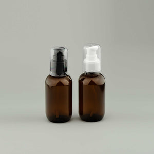 PET Boston boca 100 ml amber sa pumpicom za serum