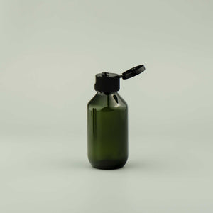kozmetička PET boca 100 ml zelena sa flip top poklopcem