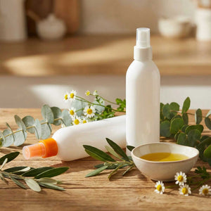 bela PET boca sa oil spray pumpicom za ulja i viskozne formulacije 24mm