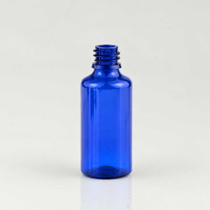 Plava PET bočica 50 ml, grlo 18 mm, bez poklopca - 413400 | Bazika