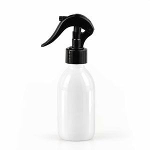 Bela PET boca za sirup sa crnim trigger sprej raspršivačem 28/410 - 448455 | Bazika