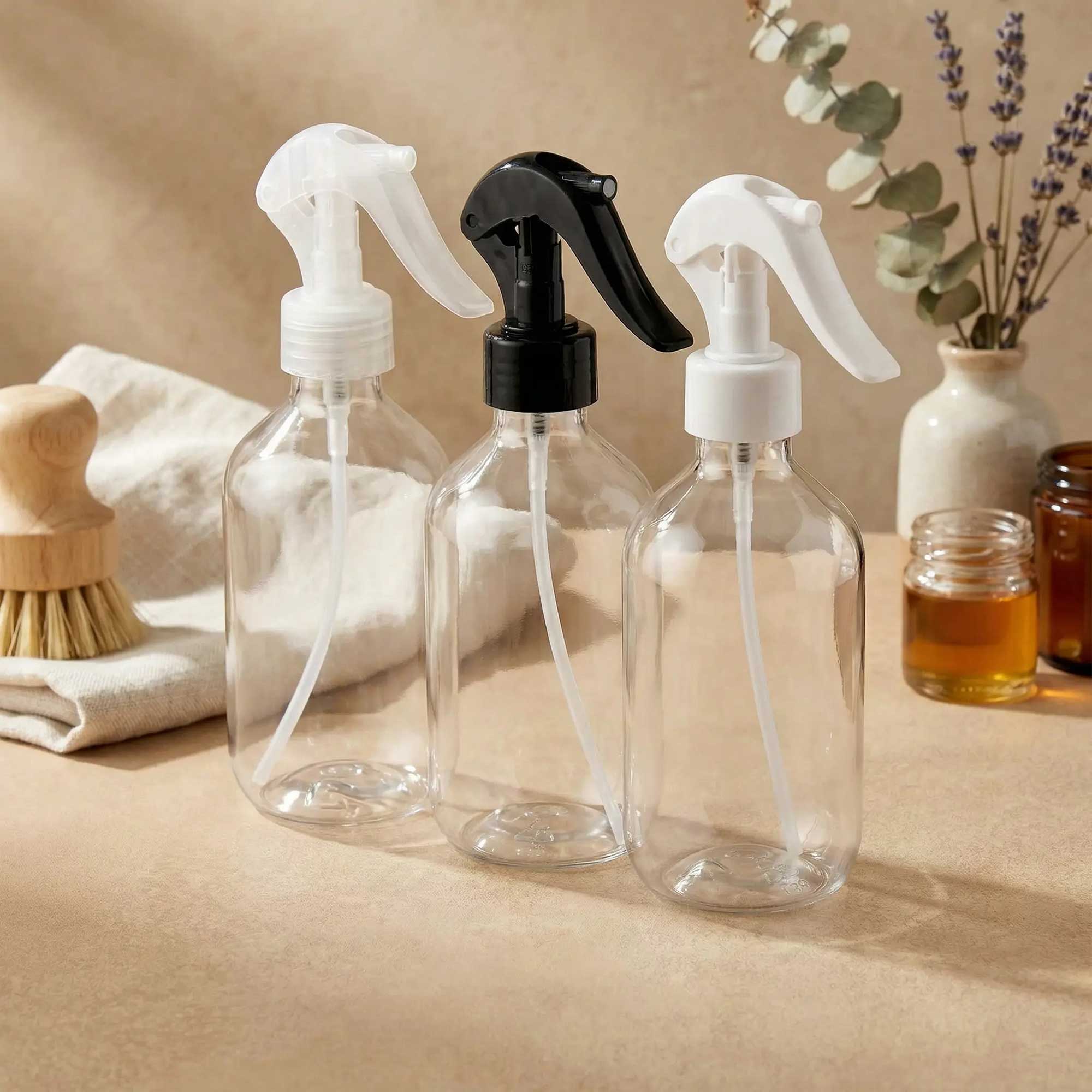 Profesionalne boce sa trigger raspršivačem za tonike, losione i tečne formulacije