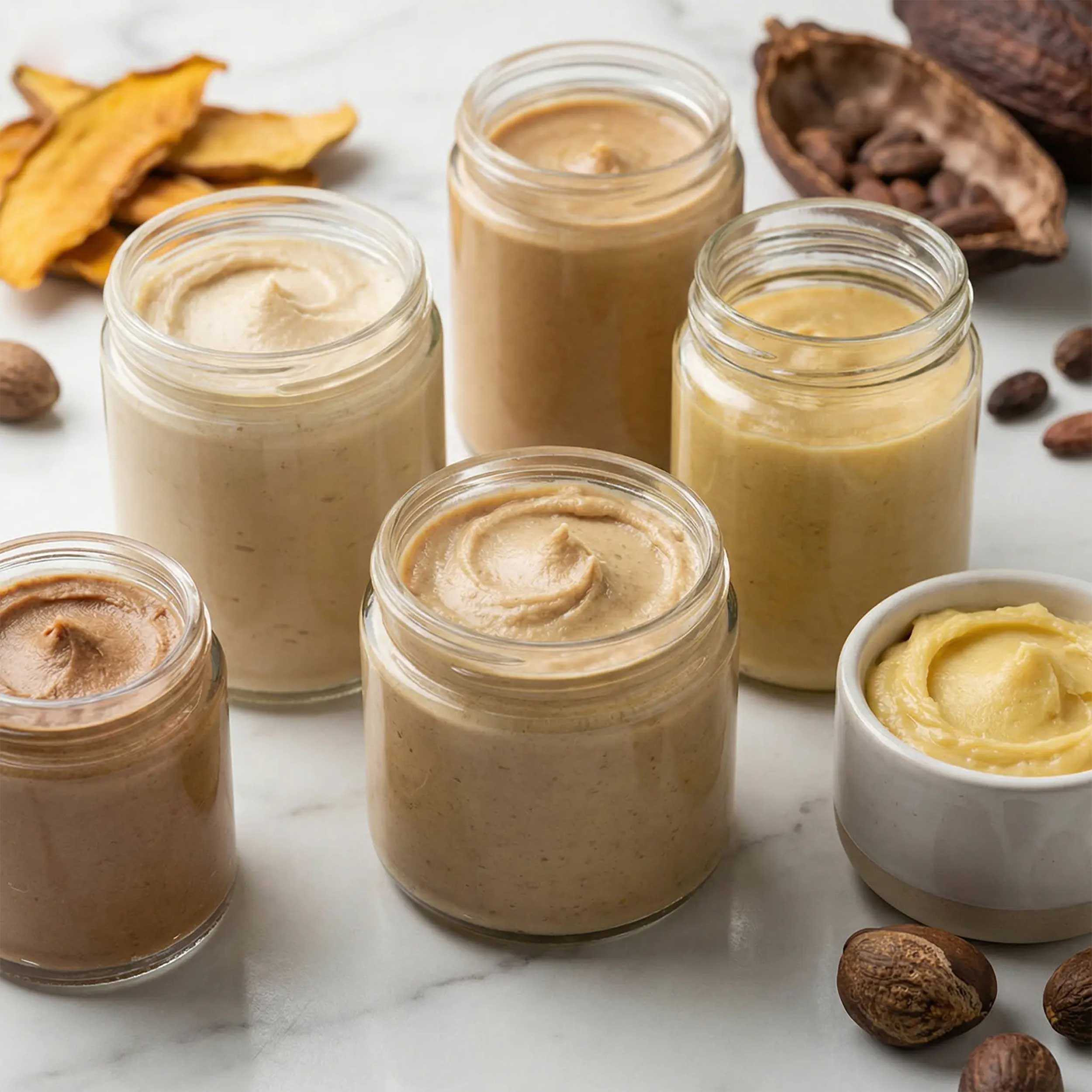 biljni buteri kozmetika shea kakao mango prirodni maslaci bazika
