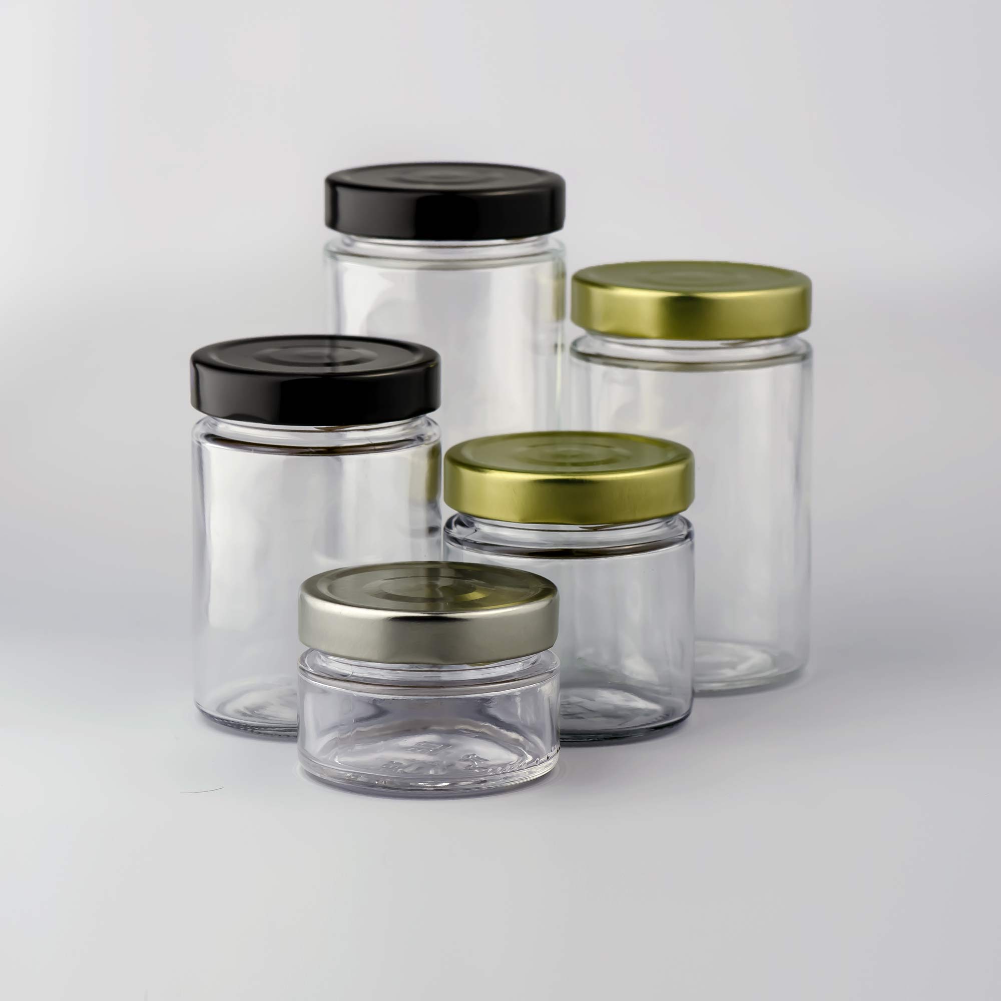 Tegla staklena Helena, sa dubokim Klik-klak poklopcem - 143112/52