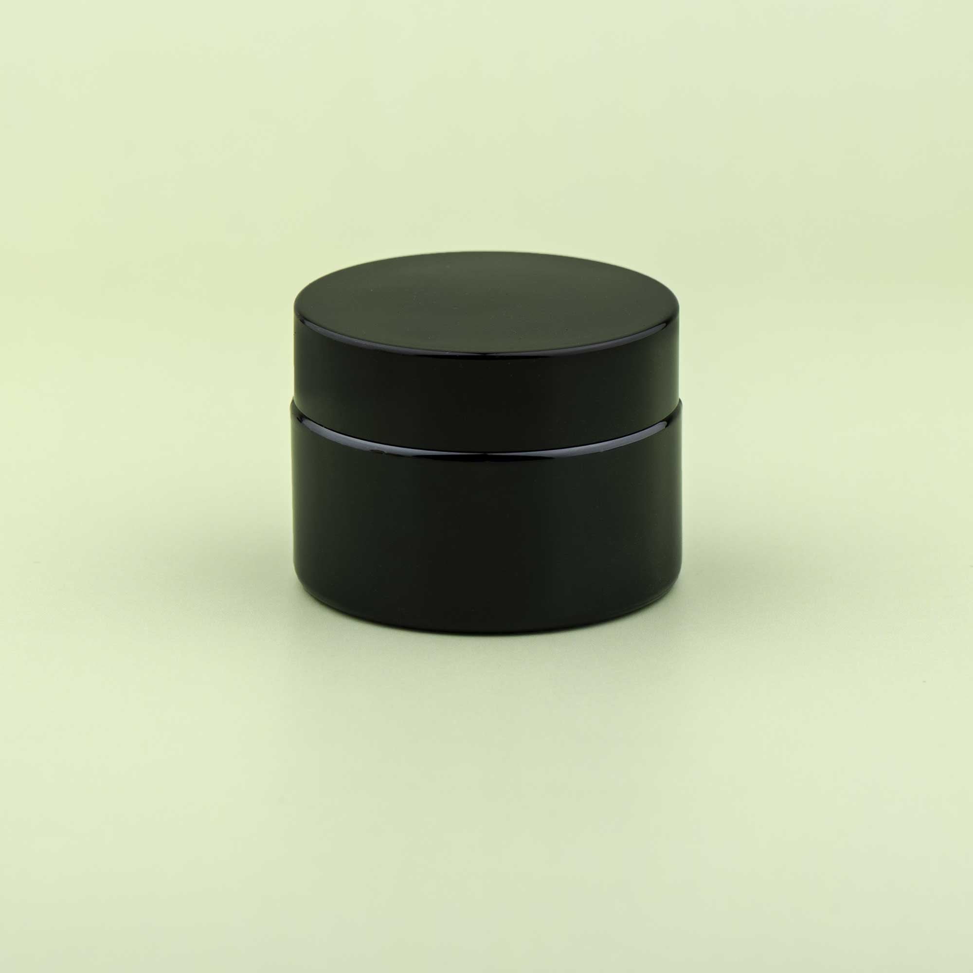 TALIA 30ml crna staklena kozmetička teglica & crni poklopac - 401120/401830