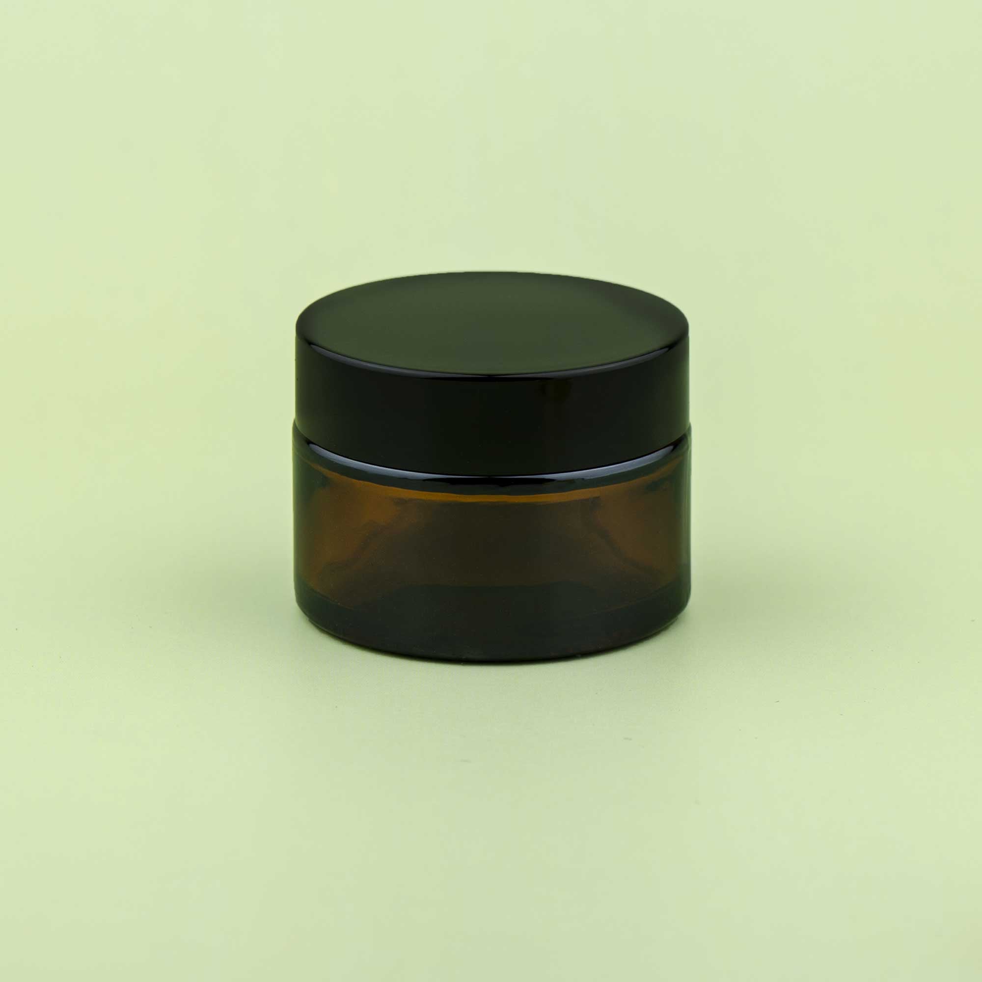 TALIA 30ml braon staklena kozmetička teglica & crni poklopac - 401110/401830