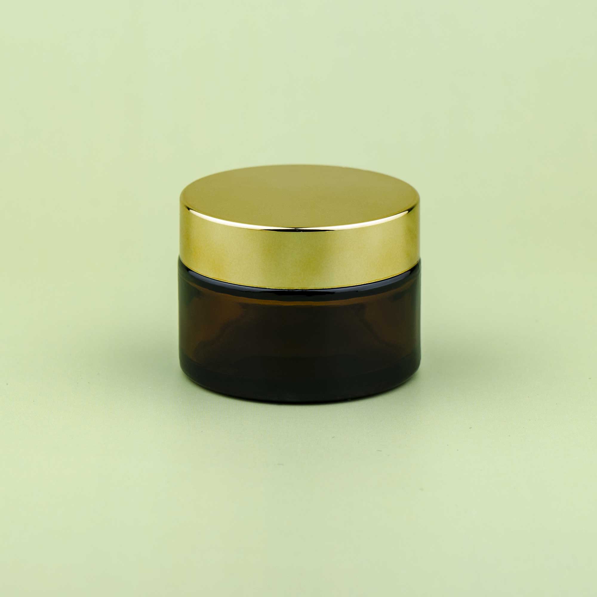 TALIA 30ml braon staklena kozmetička teglica & zlatni poklopac - 401110/401830