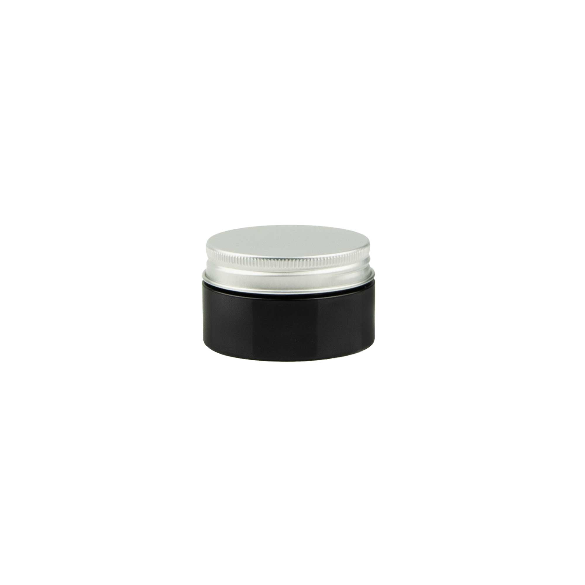 KLIO crna 50ml PET kozmetička kutija & aluminijum poklopac - 402400/402930