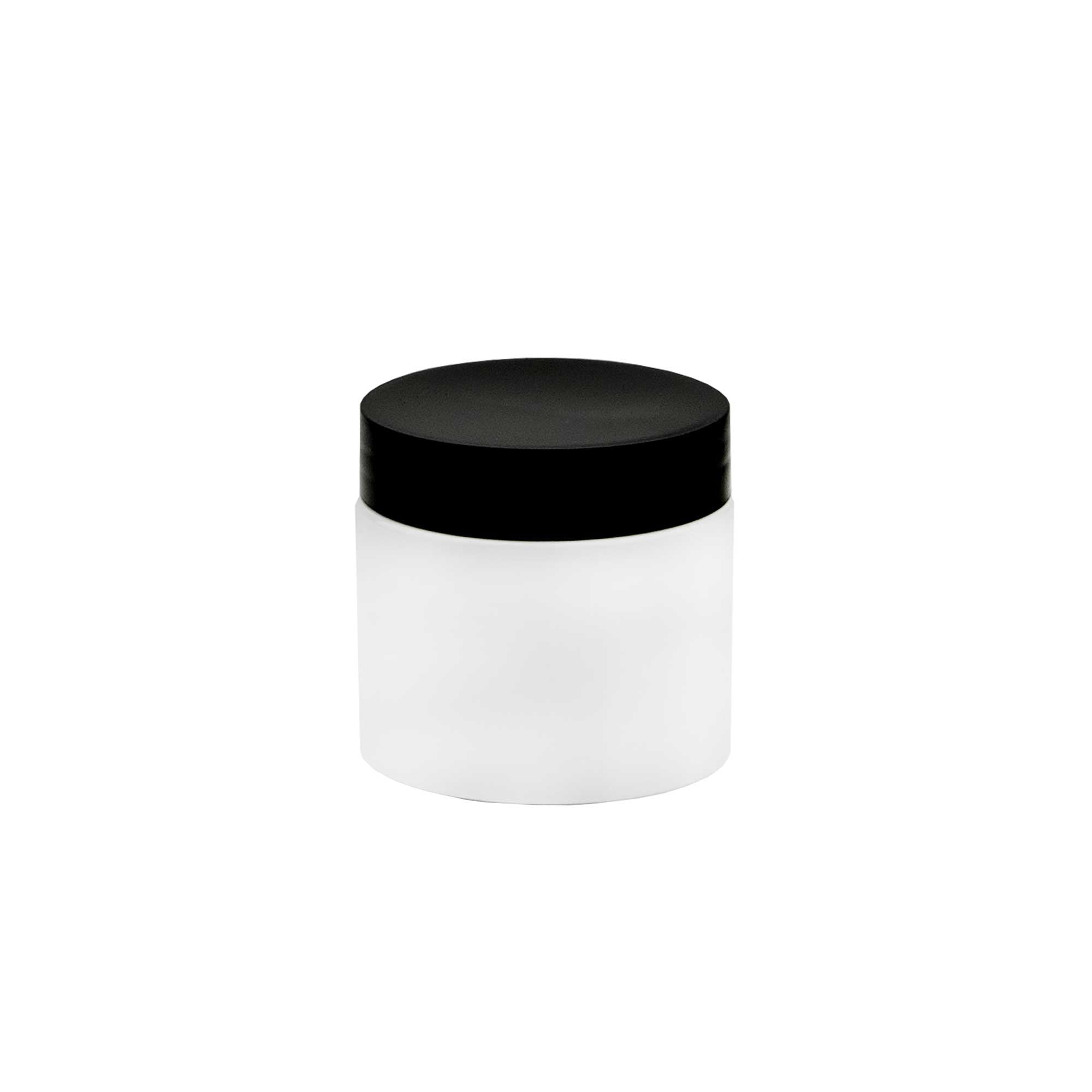 KLIO bela 100ml PET kozmetička kutija & crni poklopac - 402500/402920