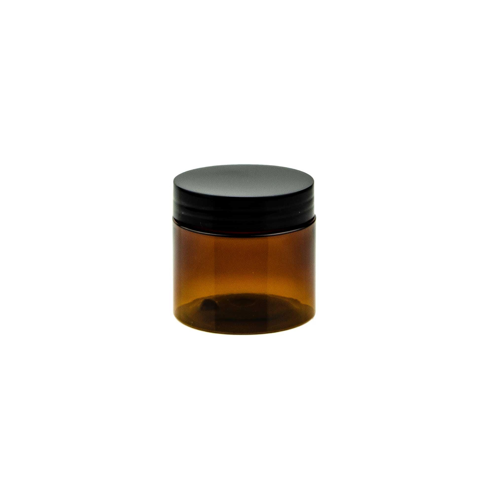 KLIO braon 100ml PET kozmetička kutija & crni poklopac - 402500/402920