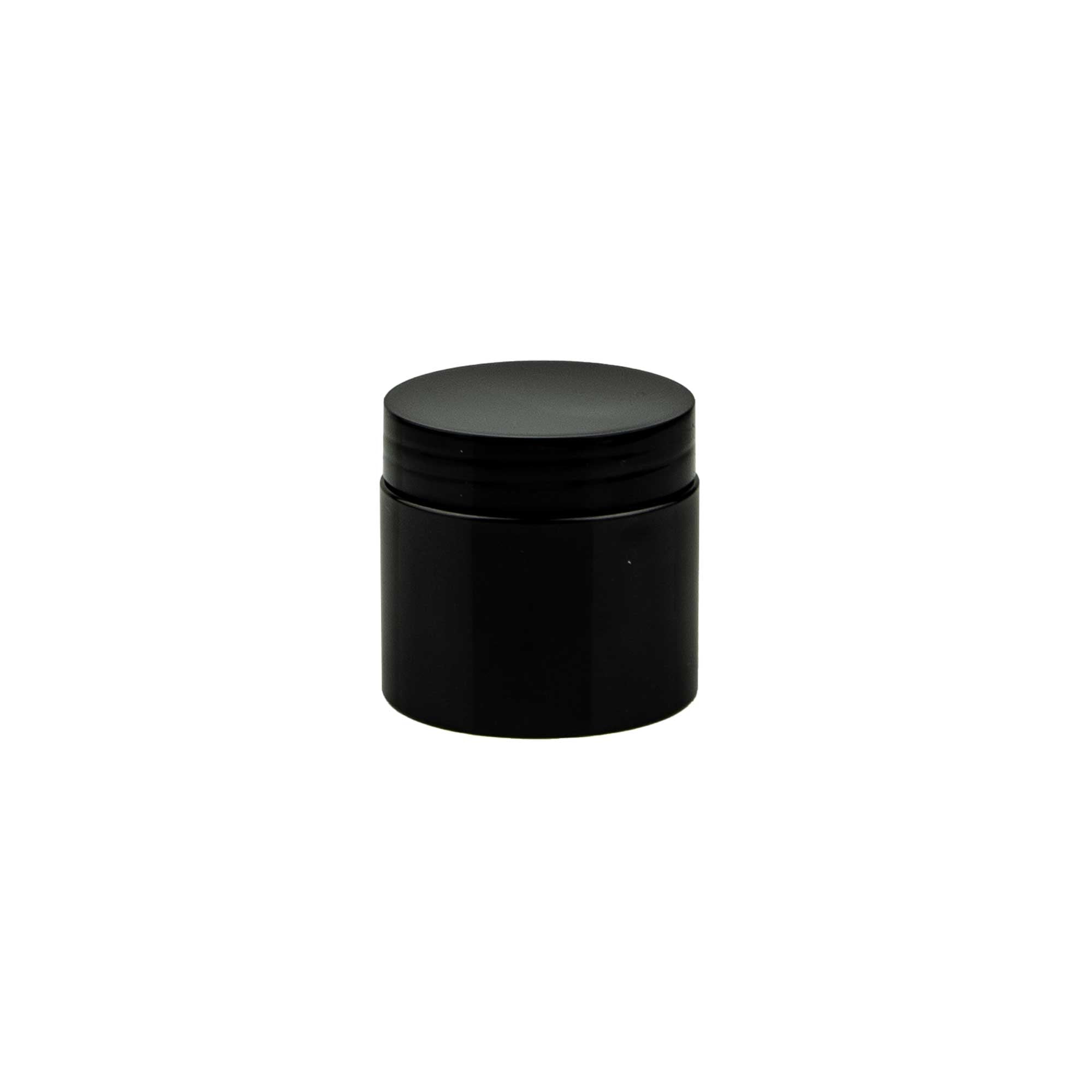 KLIO crna 100ml PET kozmetička kutija & crni poklopac - 402500/402920