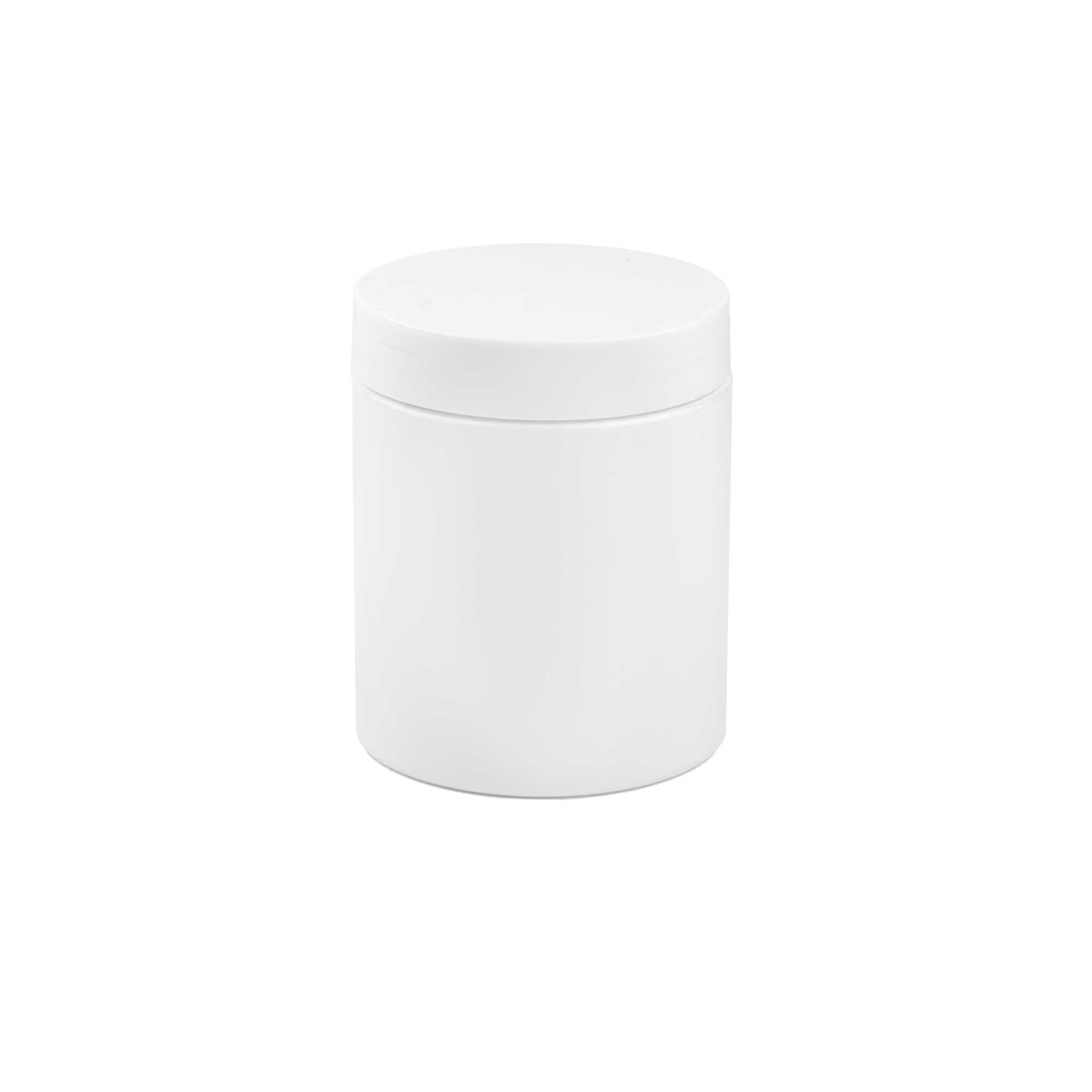 KLIO bela 250ml PET kozmetička kutija & beli poklopac - 402600/402940