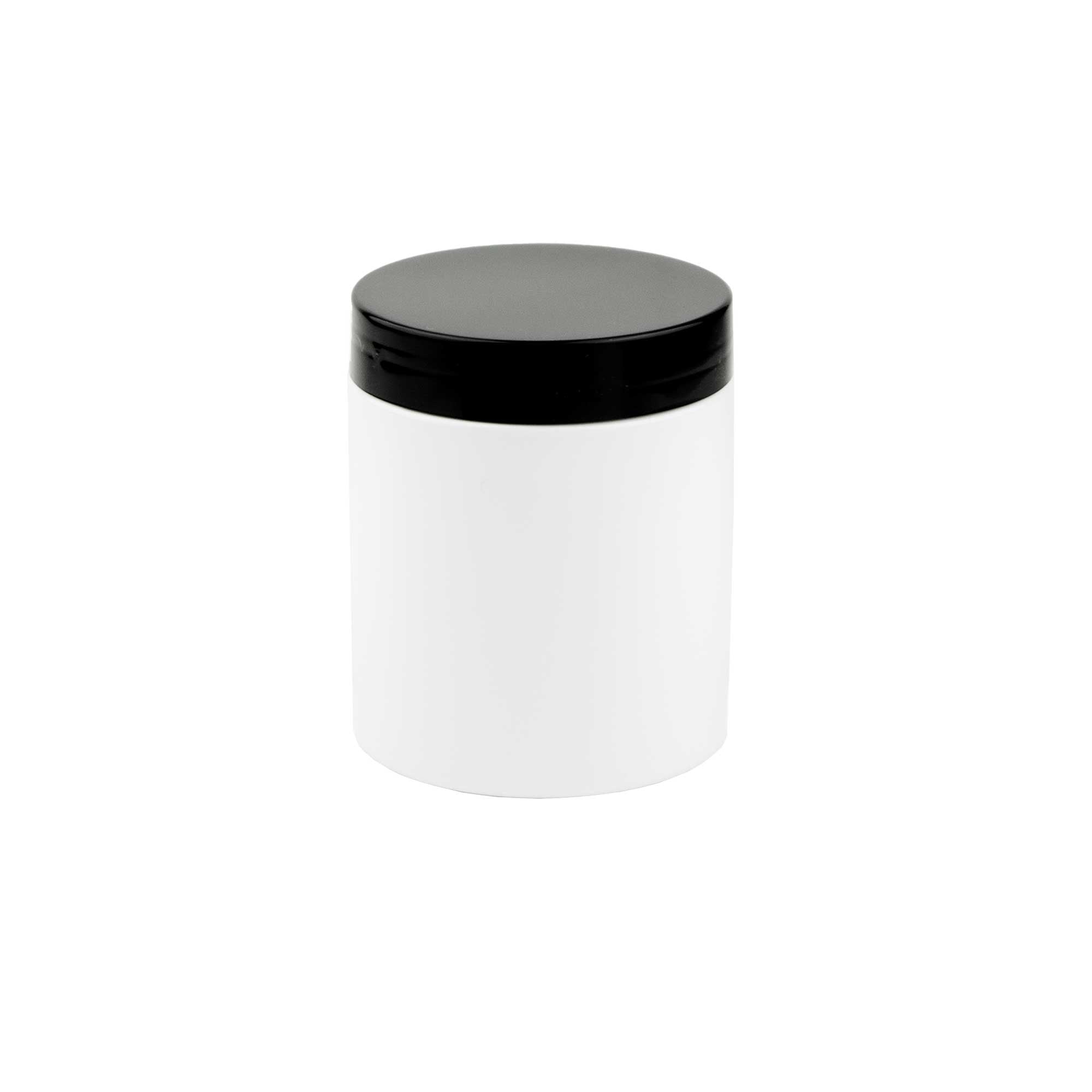 KLIO bela 250ml PET kozmetička kutija & crni poklopac - 402600/402940