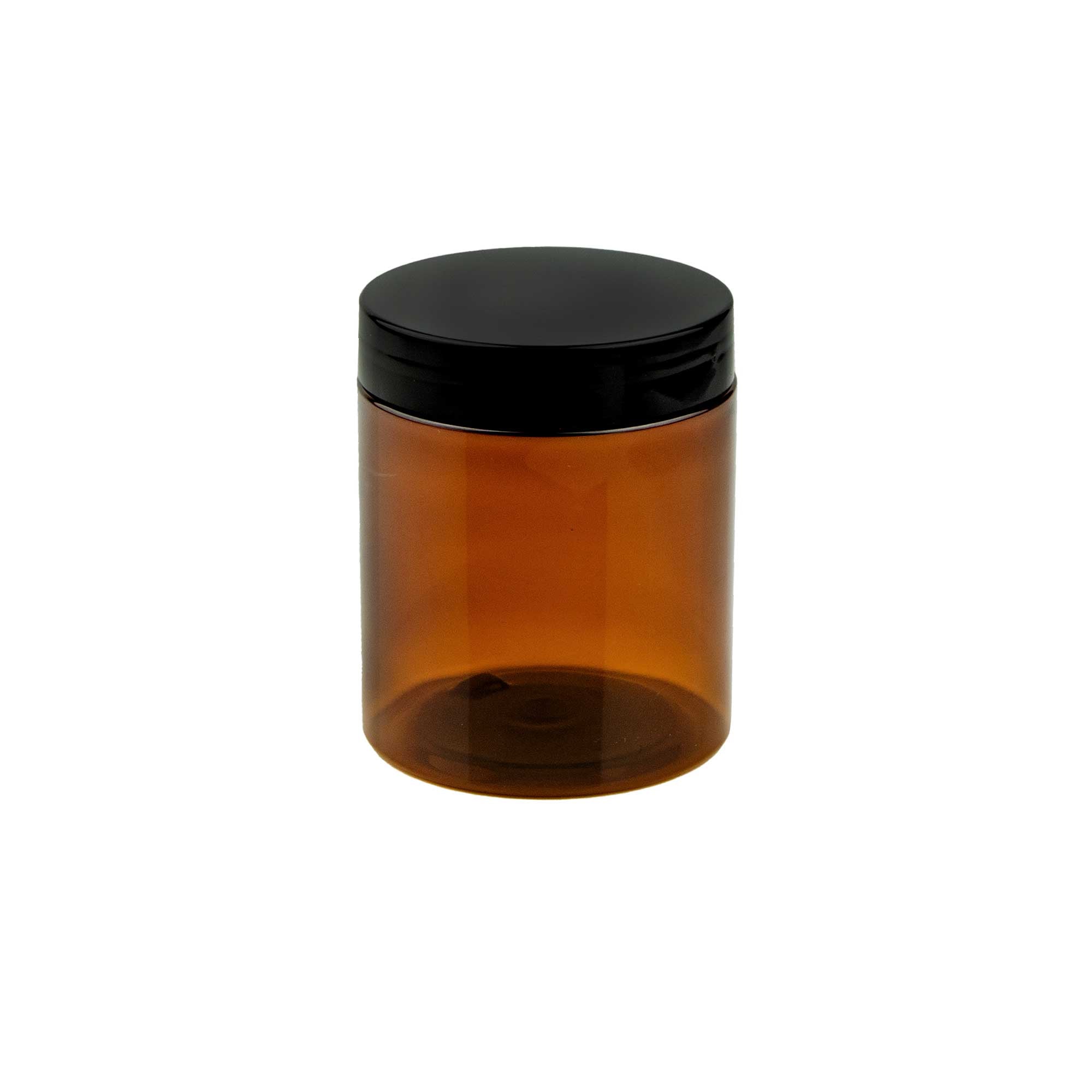 KLIO braon 250ml  PET kozmetička kutija & crni poklopac - 402600/402940