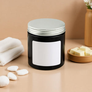 Premium crna PET kozmetička ambalaža sa aluminijumskim poklopcem 500 ml