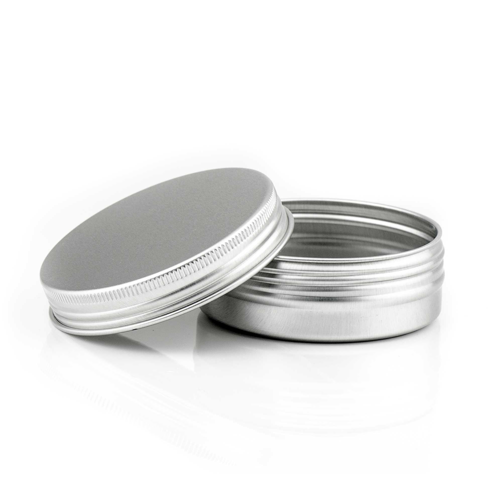 Srebrna kozmetička kutija za kreme 60 ml – aluminijumska ambalaža za pakovanje kremi i melema