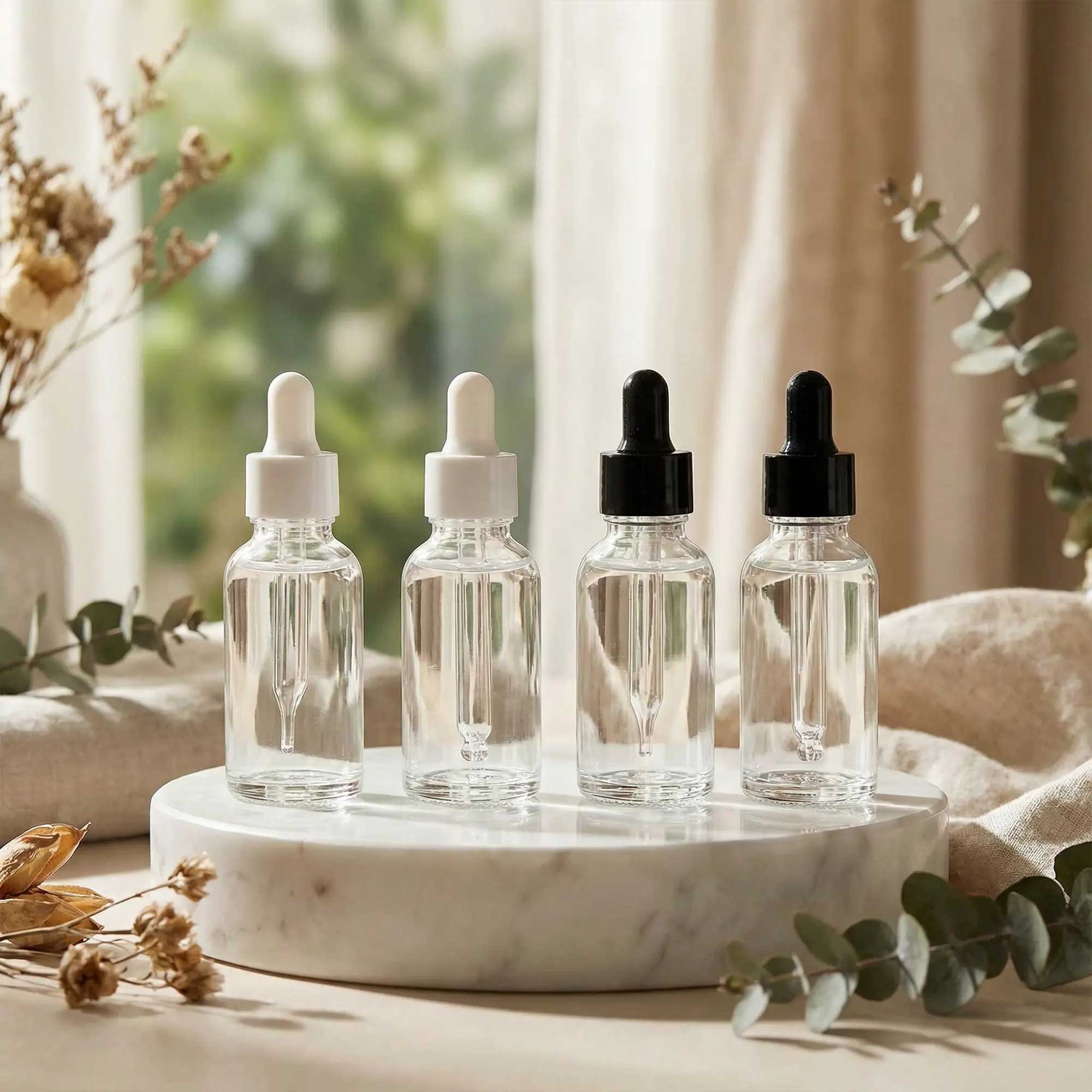 Staklena bočica 10-100ml, transparentna, sa pipetom - 411100/800 - 423600/610