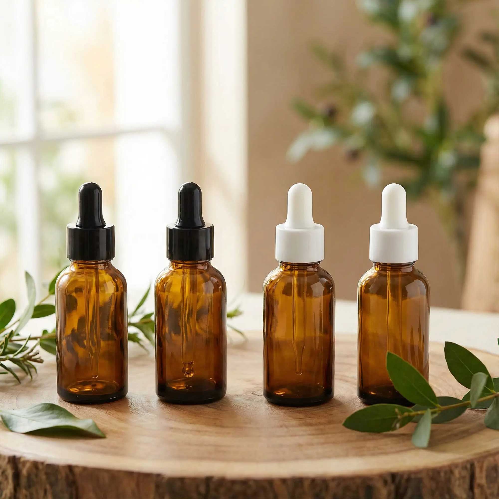 Staklena bočica 10-100ml, braon, sa pipetom - 411110/810 - 423600/610