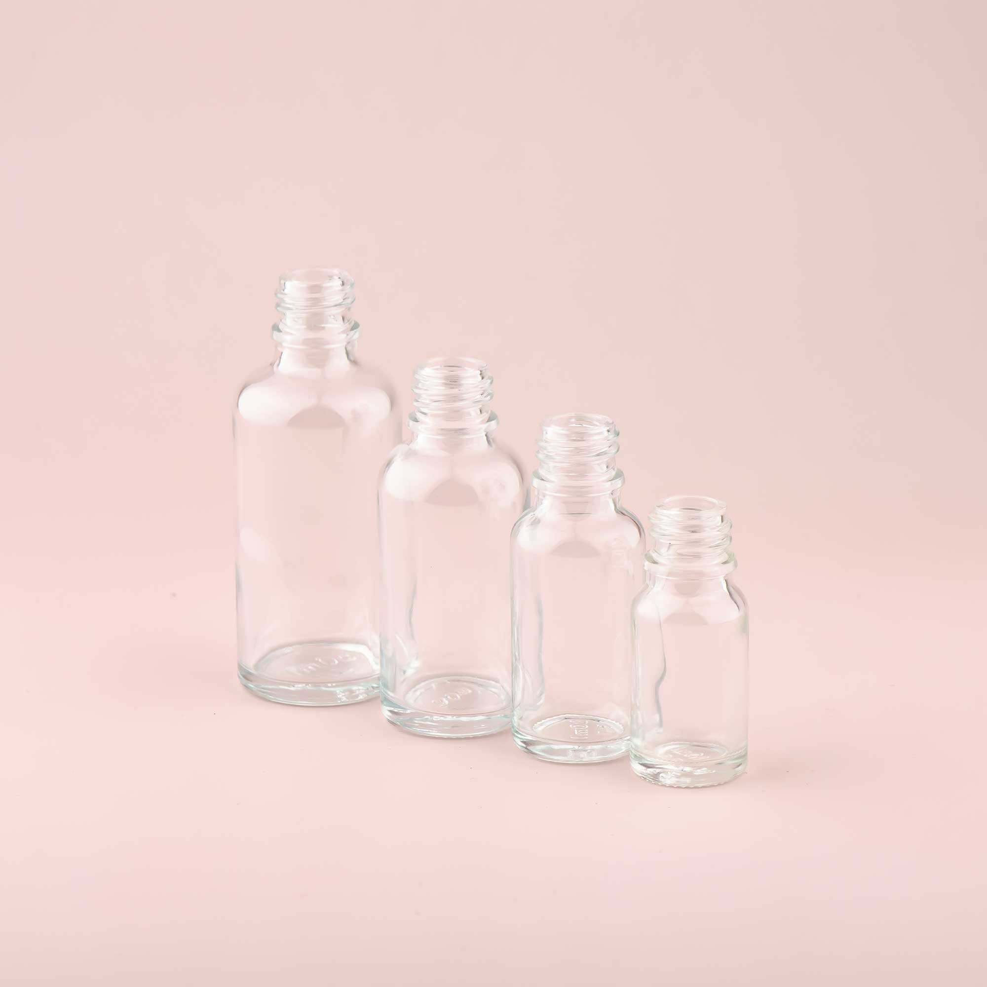 Staklena bočica 10-100ml, transparentna, grlo 18mm - 411100-800