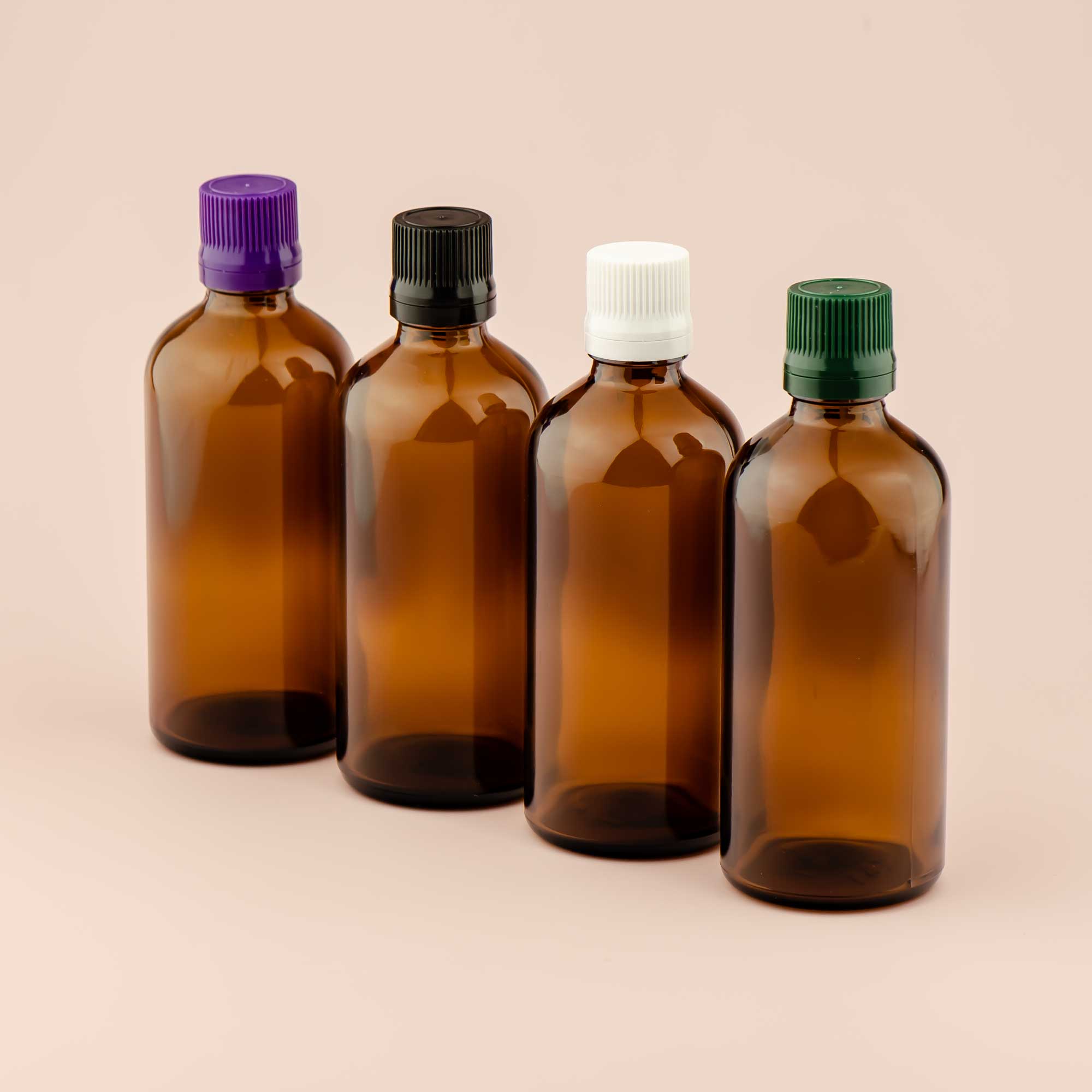 Staklena bočica 100ml, braon, sa kapaljkom - 411810-422100/150