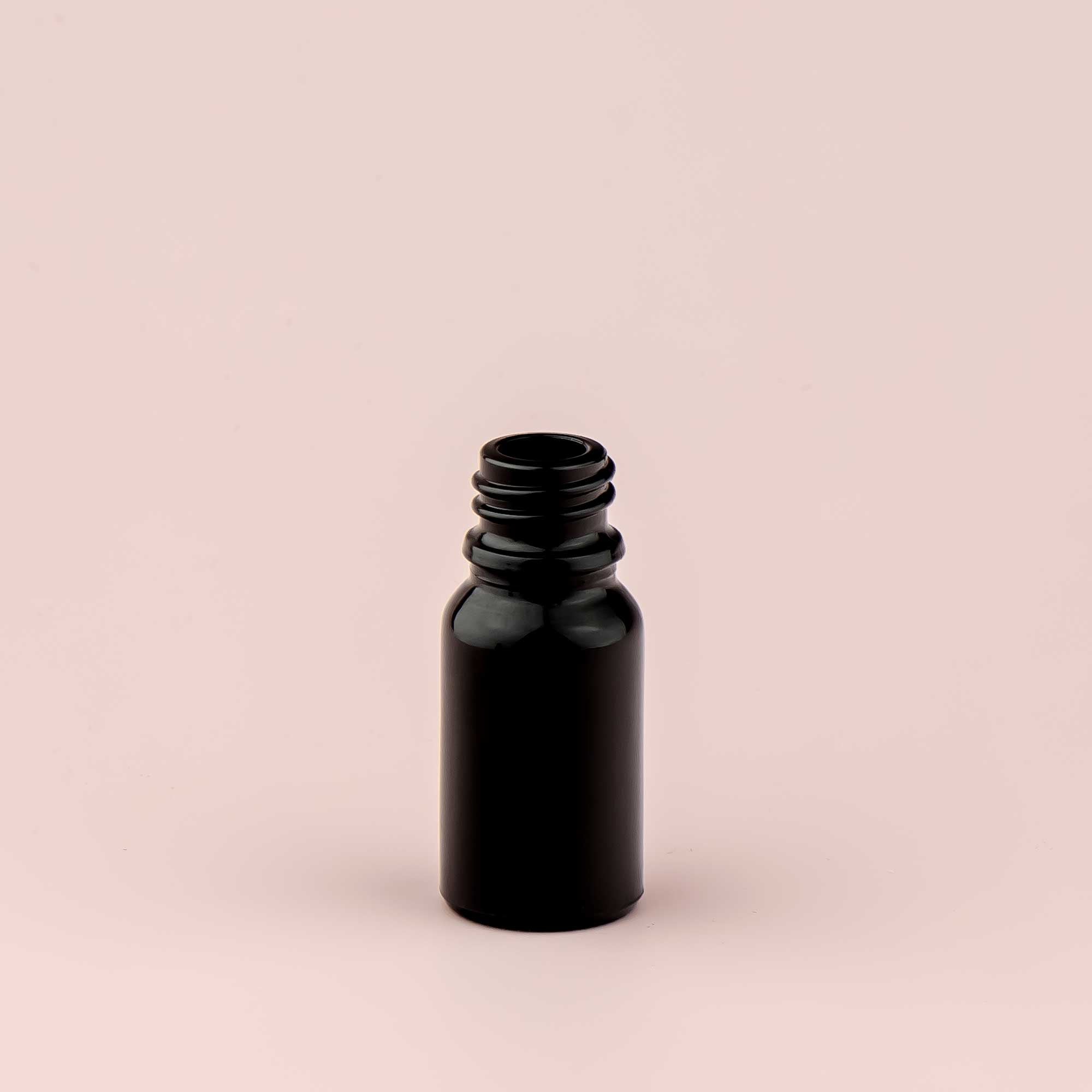 Staklena bočica 10-100ml, crna, grlo 18mm - 411130-830