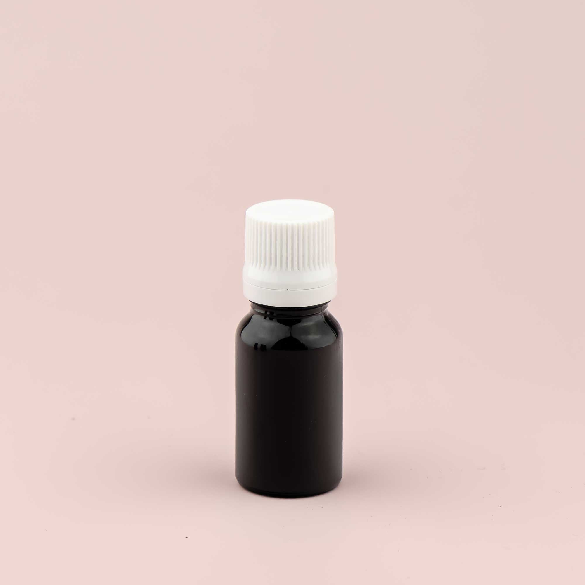 Staklena bočica 10ml, crna, sa kapaljkom - 411130-422100/150