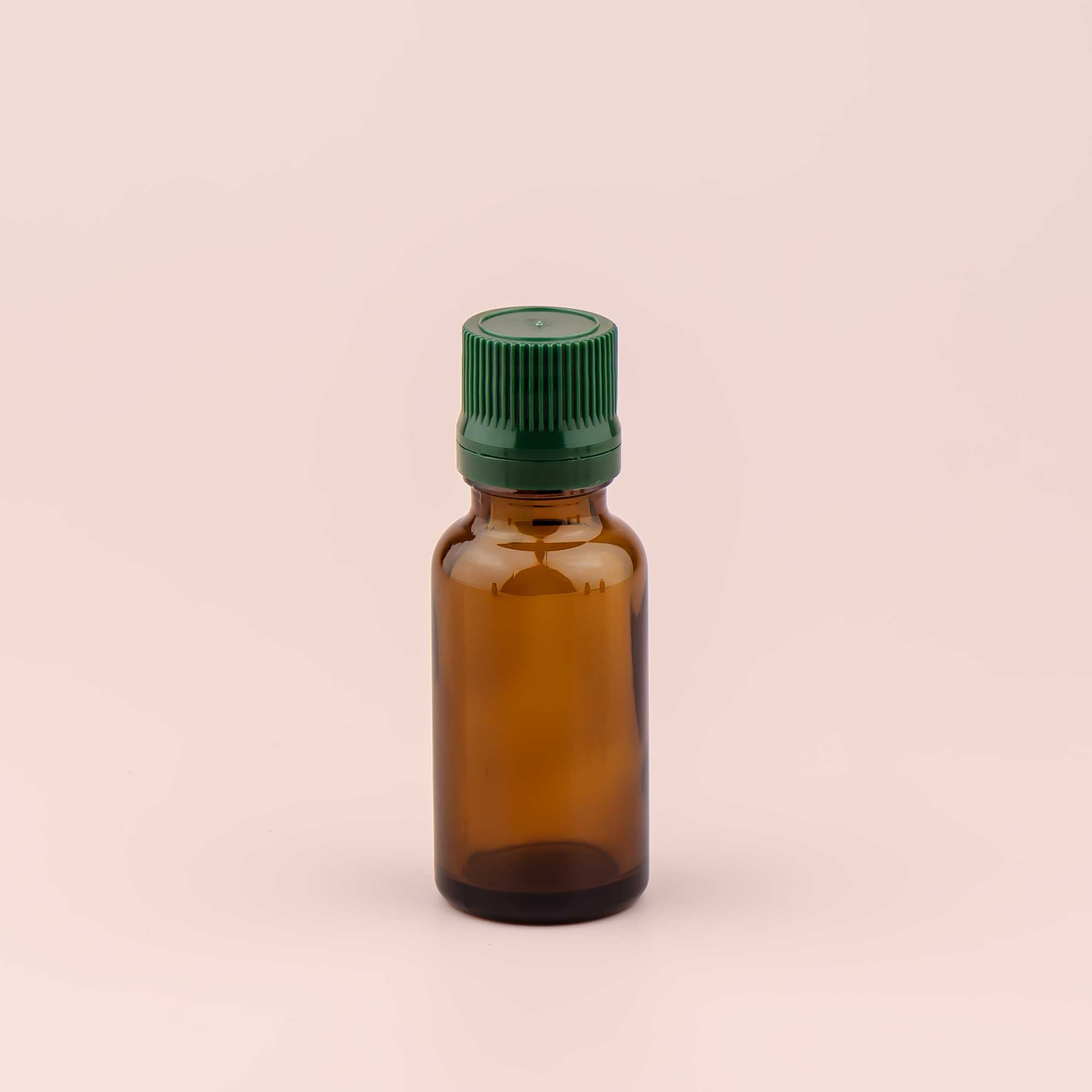 Staklena bočica 20ml, braon, sa kapaljkom - 411210-422100/150