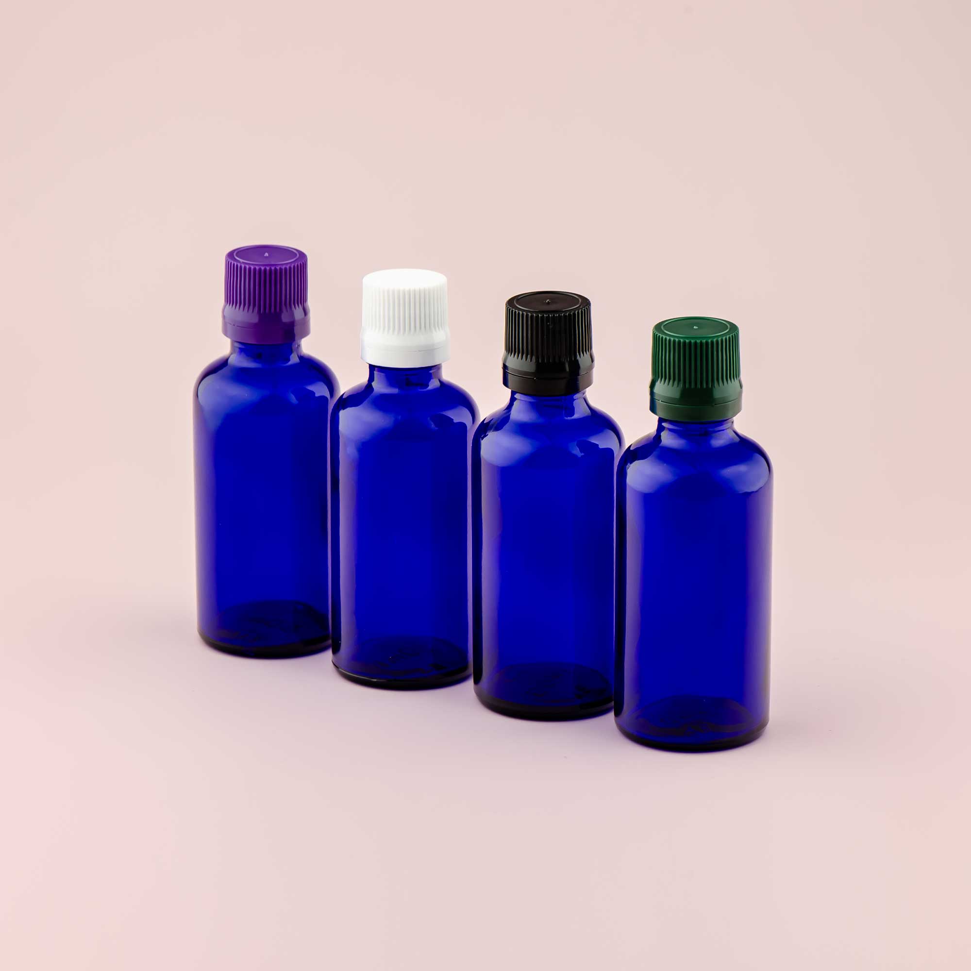 Staklena bočica 50ml, plava, sa kapaljkom - 411520-422100/150