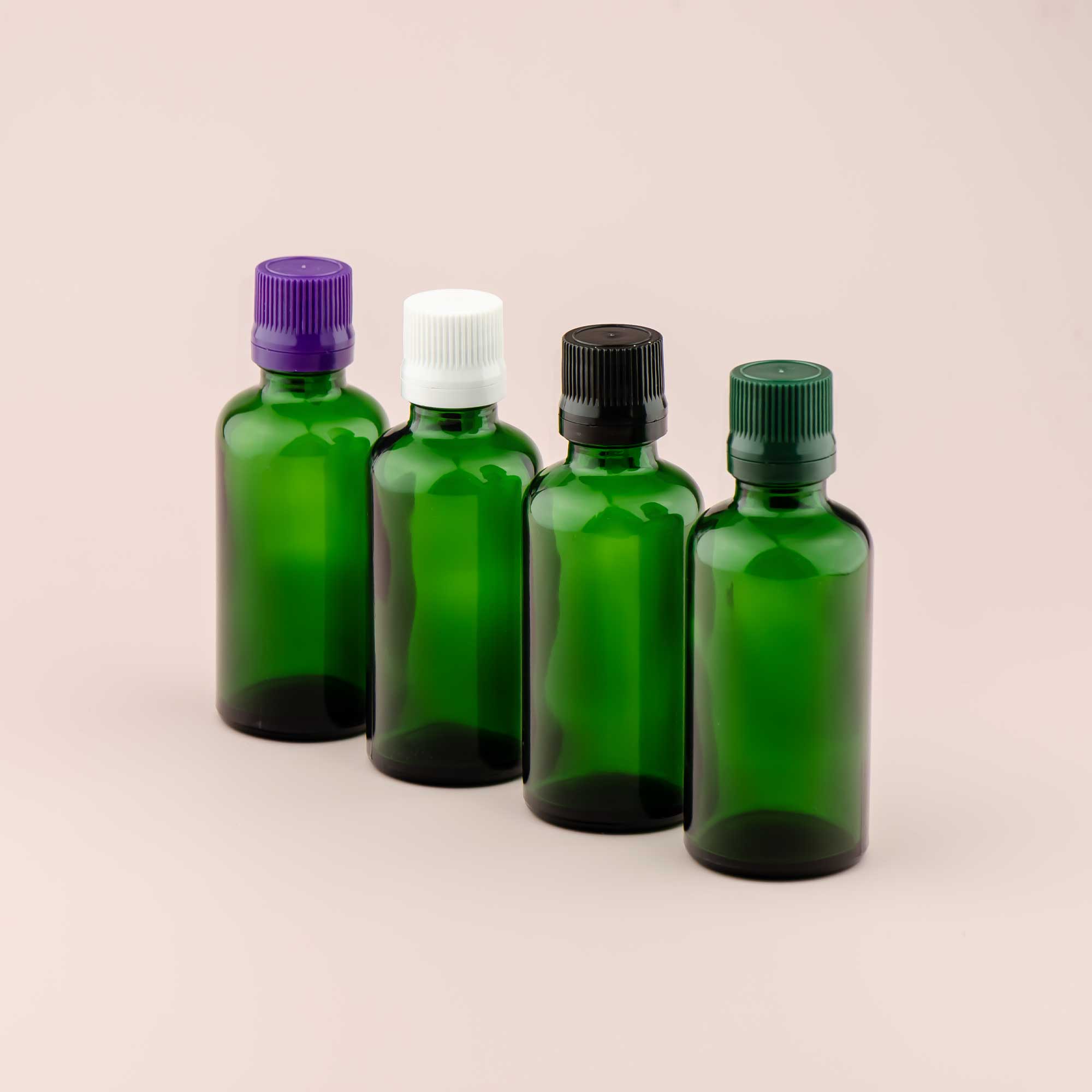 Staklena bočica 50ml, zelena, sa kapaljkom - 411540-422100/150