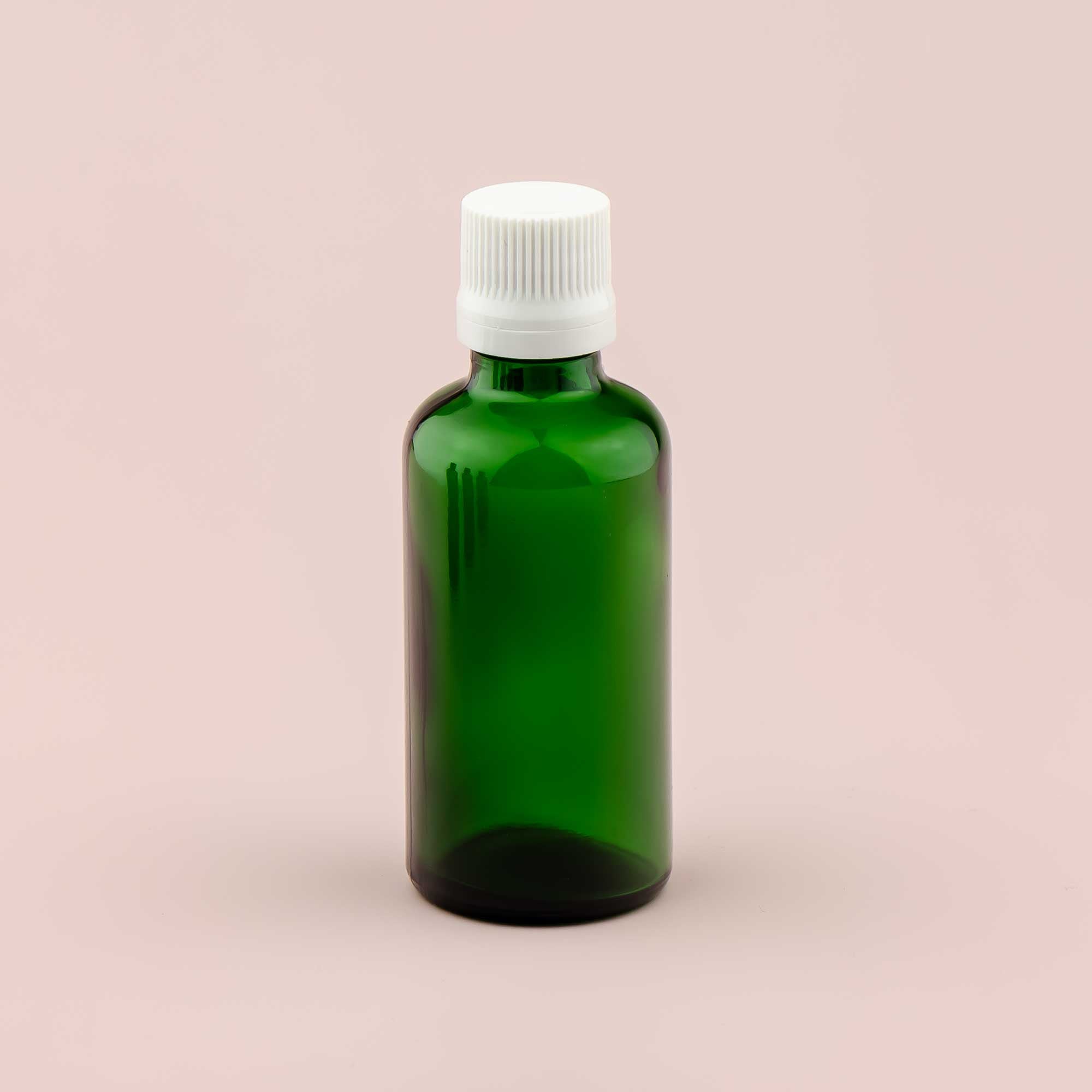 Staklena bočica 50ml, zelena, sa kapaljkom - 411540-422100/150