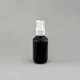 kozmetička PET boca 100 ml crna sa gel serum pumpicom