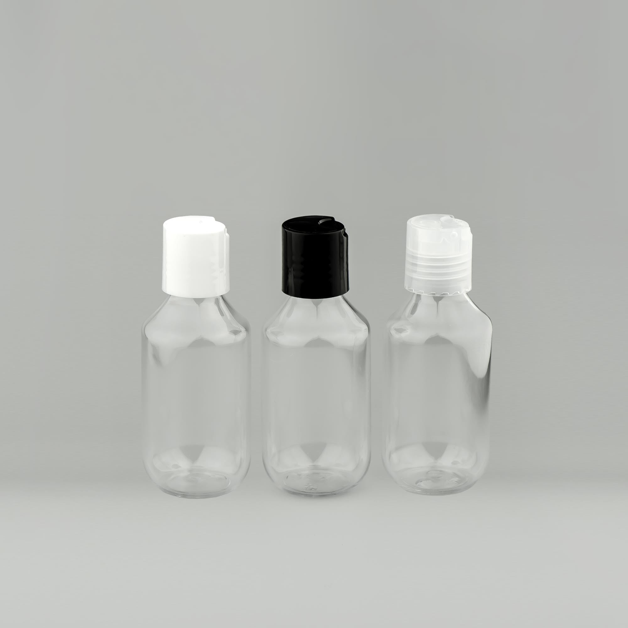 BOSTON PET boca 100ml, transparentna, disk top zatvarač - 431100 - 438200
