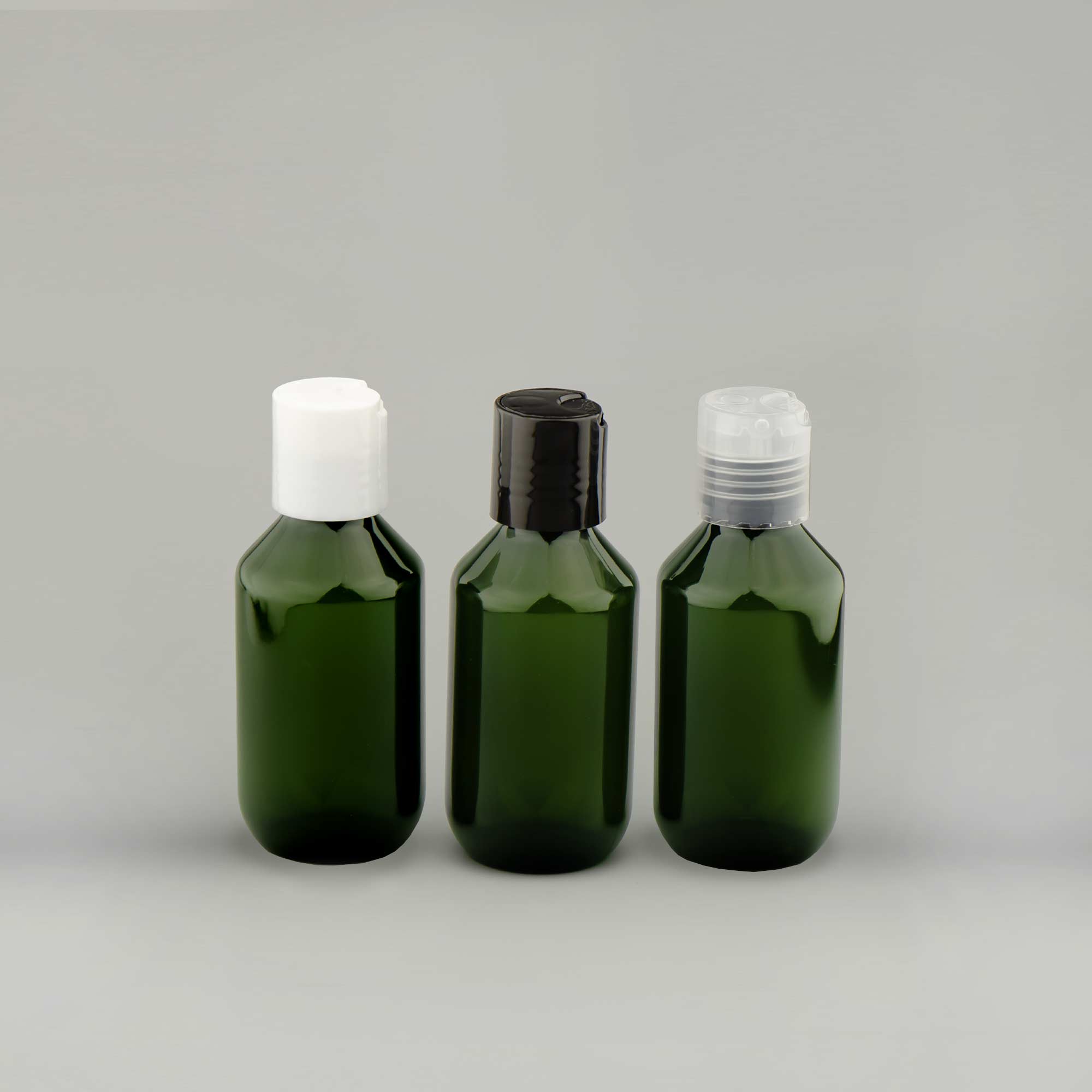 BOSTON PET boca 100ml, zelena, disk top zatvarač - 431100 - 438200