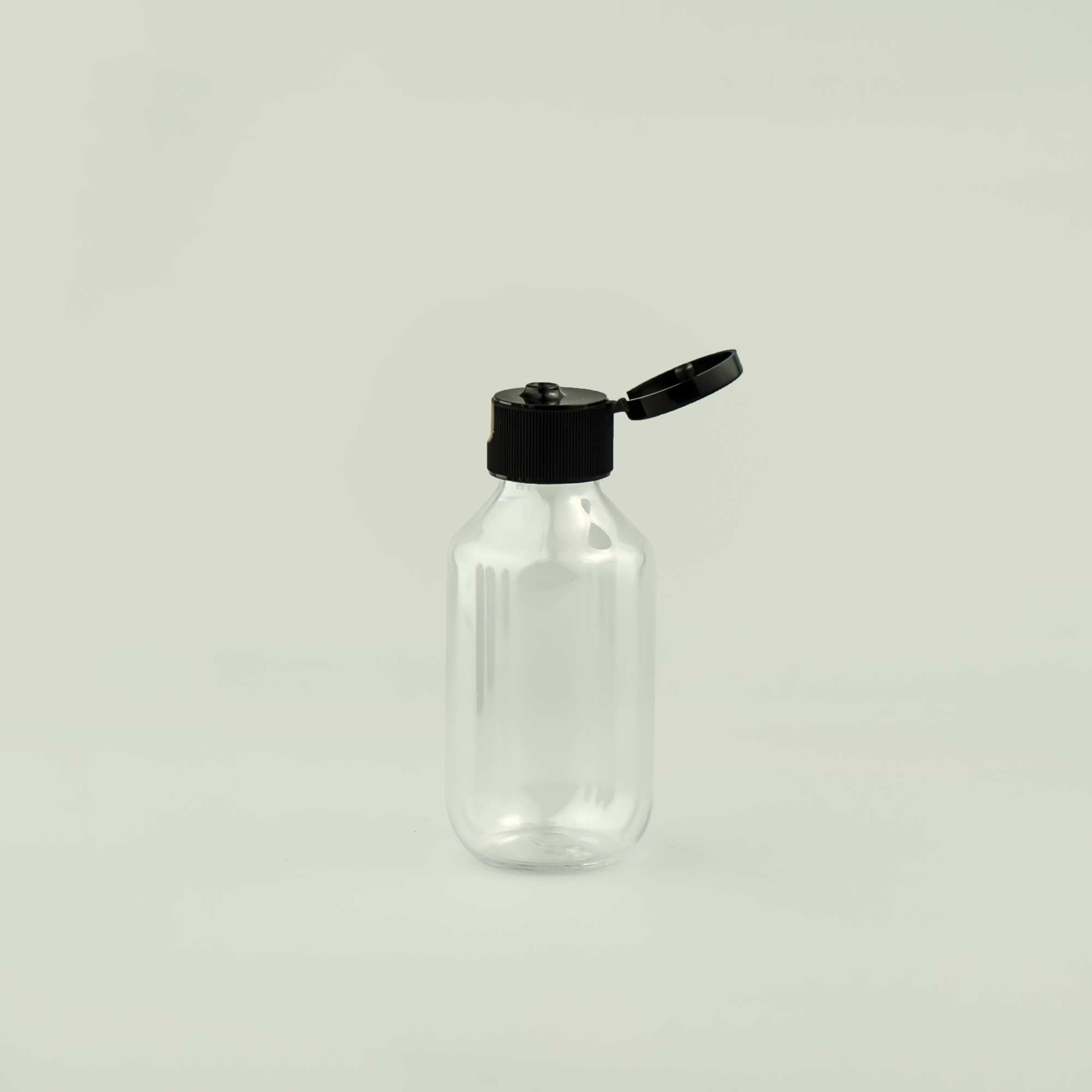 transparentna PET Boston boca 100 ml sa flip top zatvaračem kozmetička ambalaža
