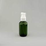 kozmetička PET boca 100 ml zelena sa gel serum pumpicom