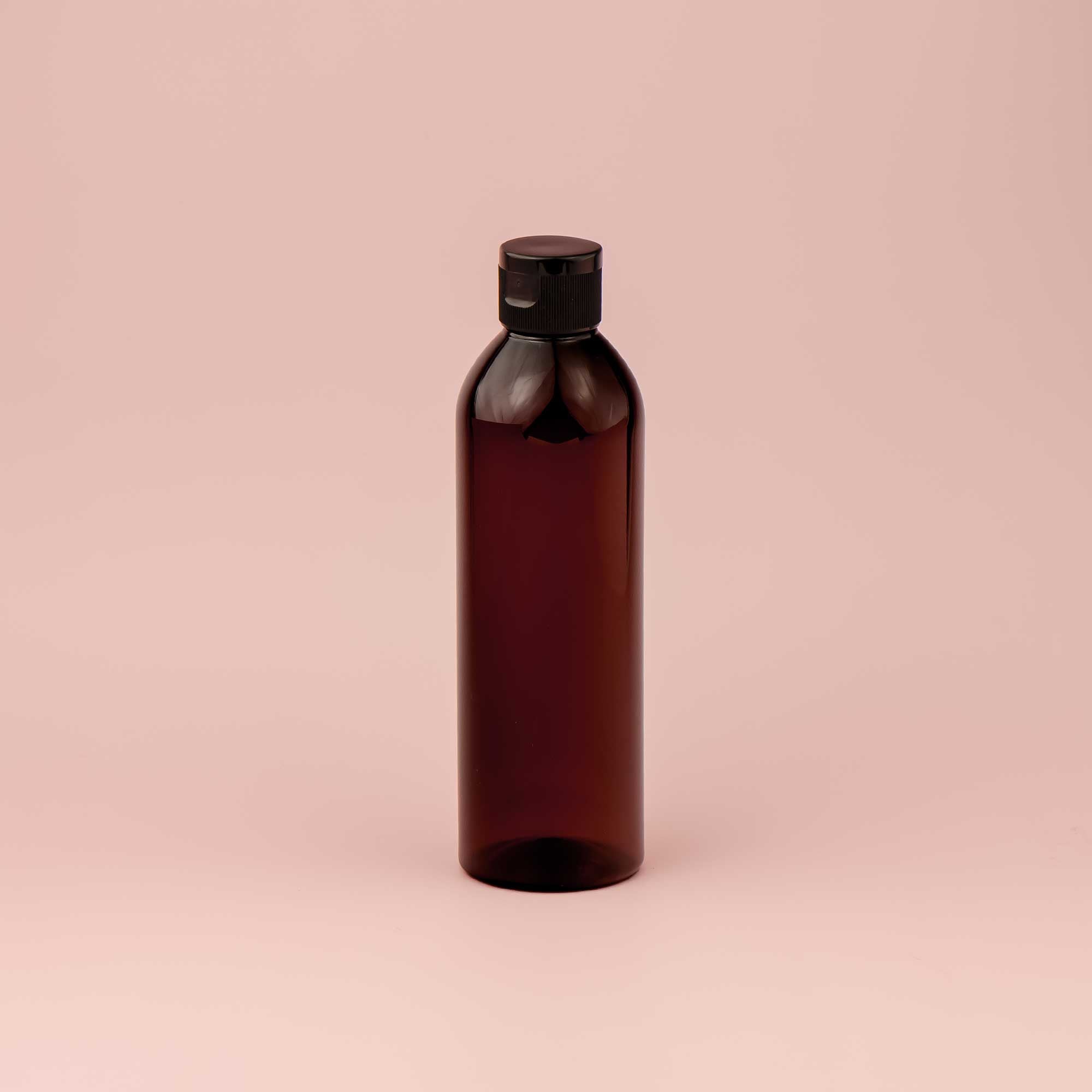 kozmetička amber boca 250ml sa flip top zatvaračem zaštita od svetlosti PET ambalaža