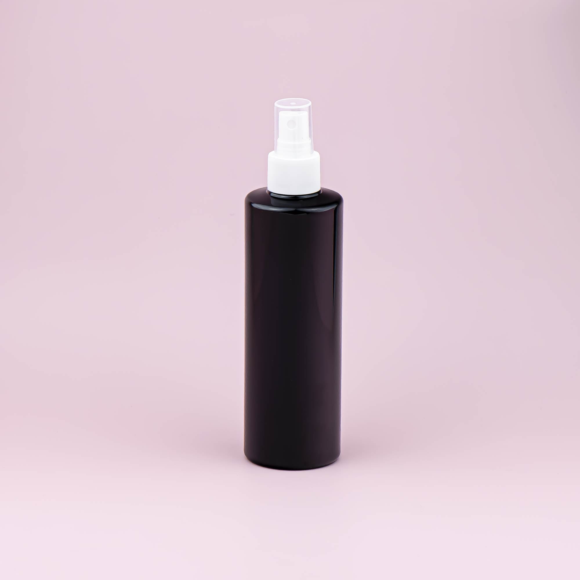 crna pet boca 250 ml sa raspršivačem kozmetička ambalaža