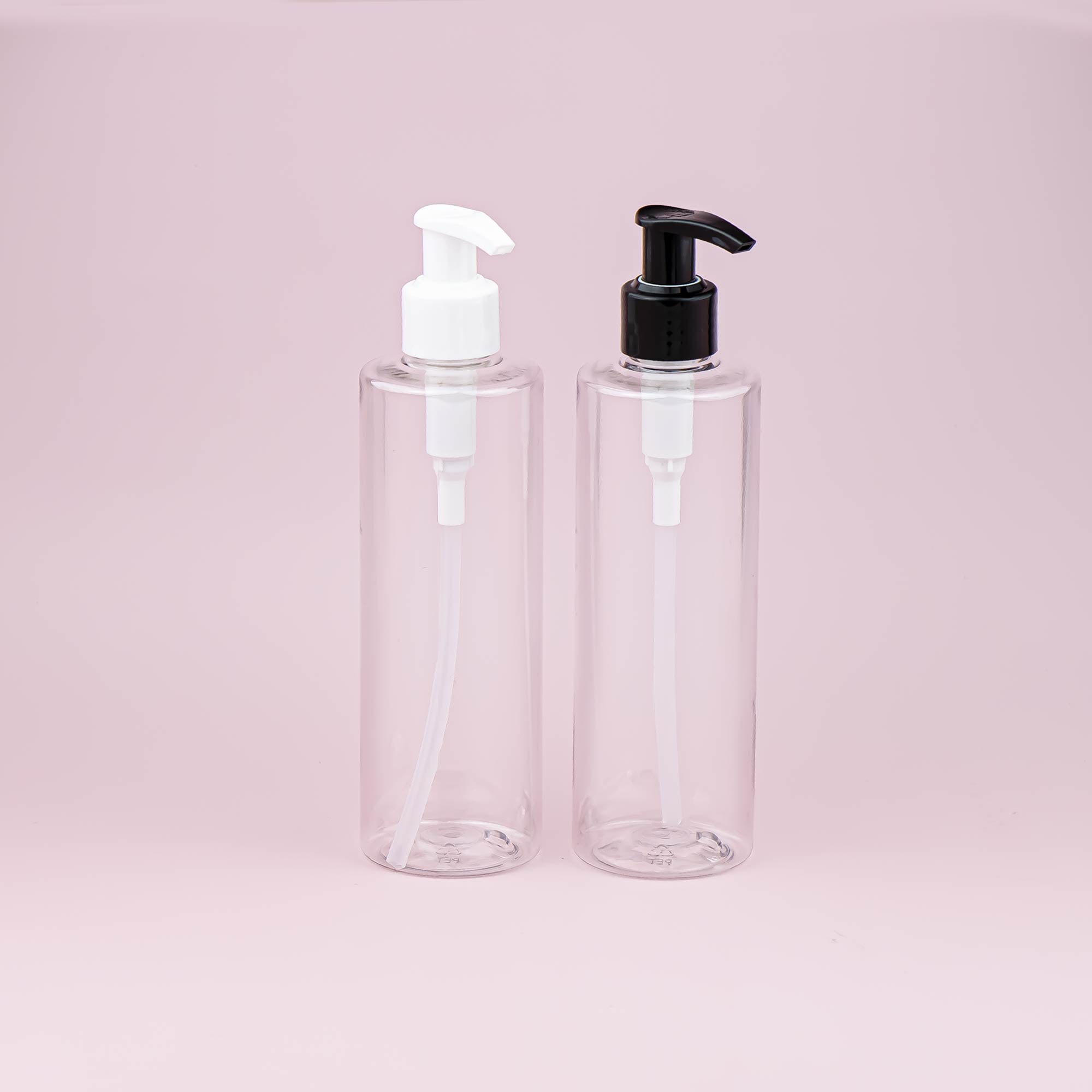 transparentna pet boca 250 ml lima sa losion pumpicom kozmetička ambalaža 24mm