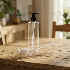 transparentna pet boca 250 ml lima sa losion pumpicom kozmetička ambalaža 24mm