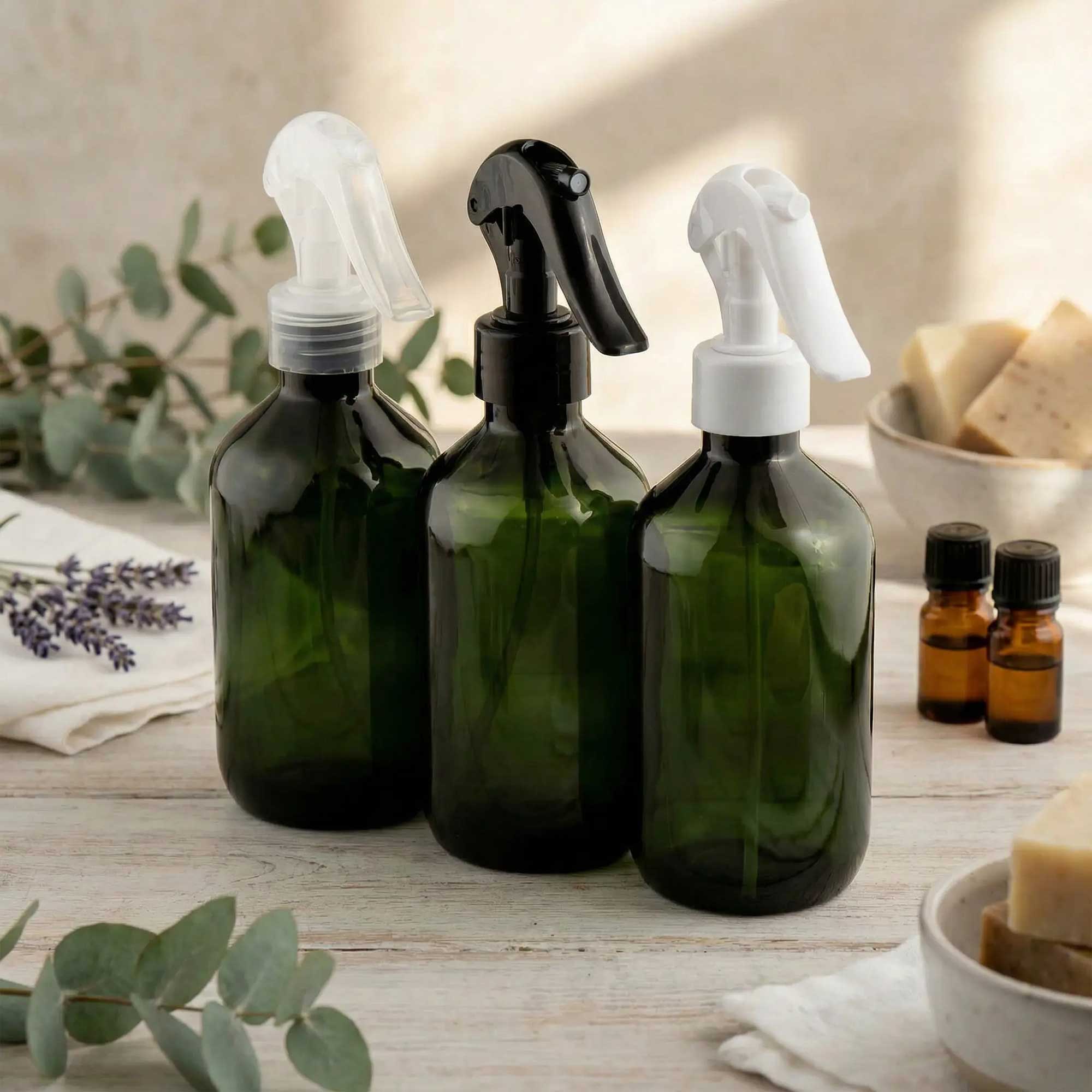 BOSTON PET boca 300ml, zelena, sa "trigger" raspršivačem - 443450 - 448450/455/460