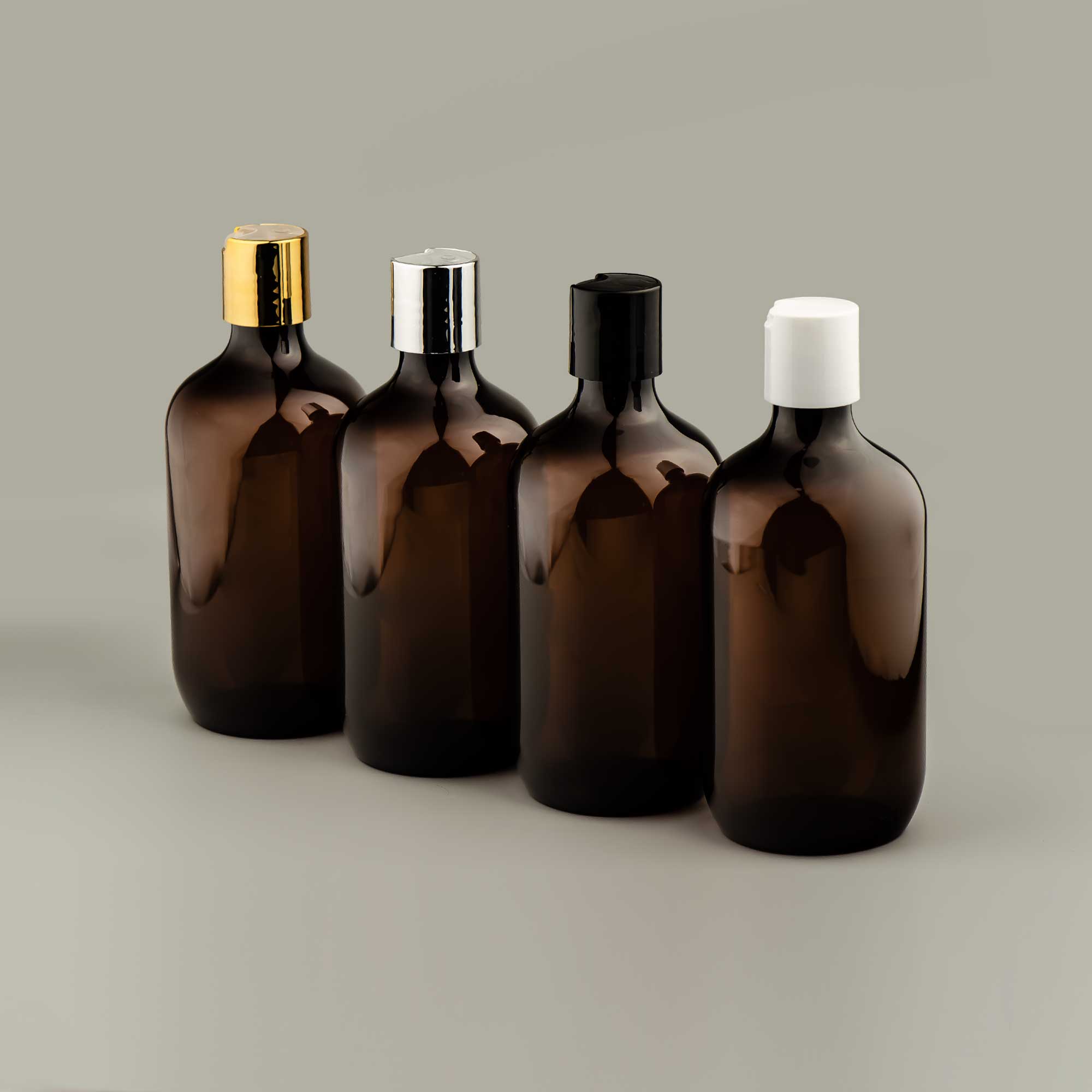 BOSTON PET boca 500ml, braon (amber), disk top zatvarač - 443470 - 448300/10/50/60
