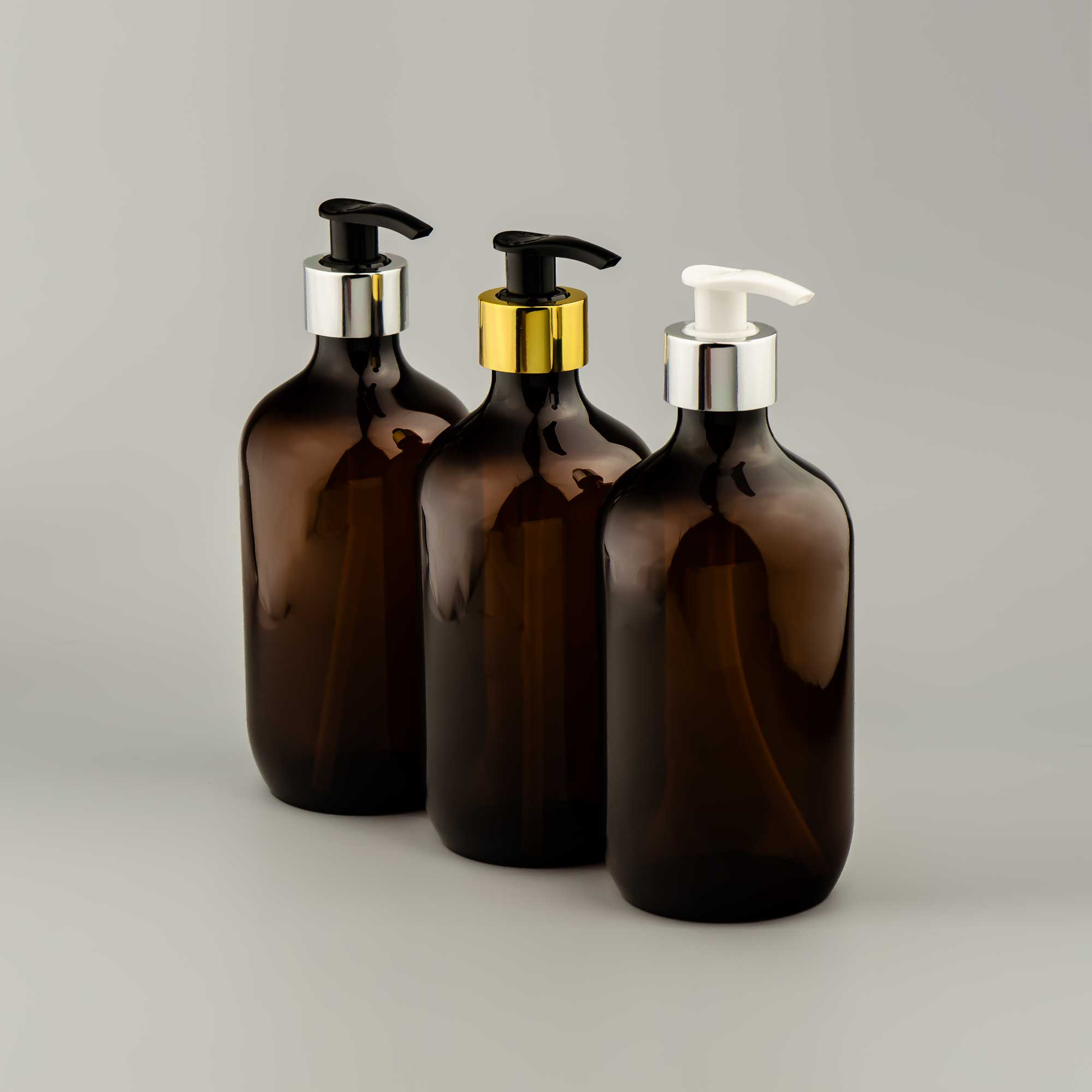 BOSTON PET boca 500ml, braon, sa dozatorom, lux - 443470 - 448550/55/60/65