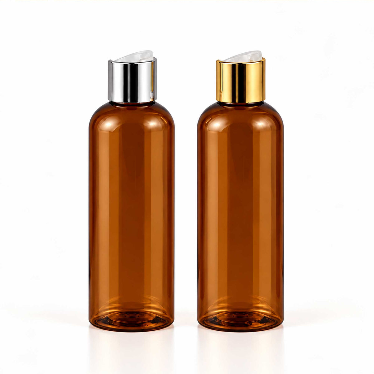 RIO PET boca 250/500ml, braon (amber), premium disk top zatvarač - 443250/8350
