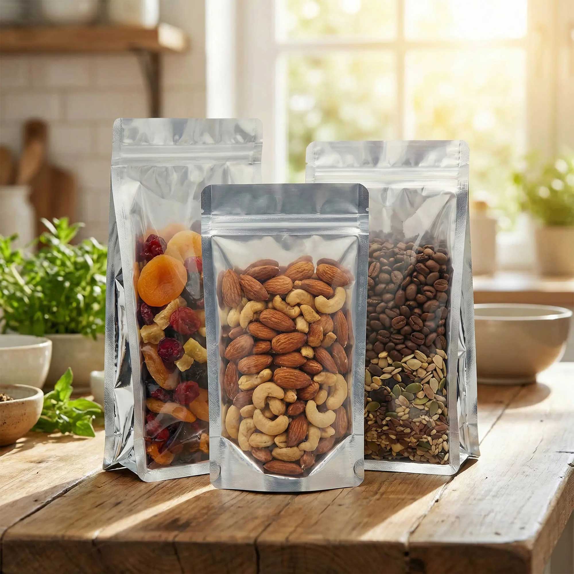 aluminijumska kesa sa ravnim dnom za pakovanje kafe i čaja