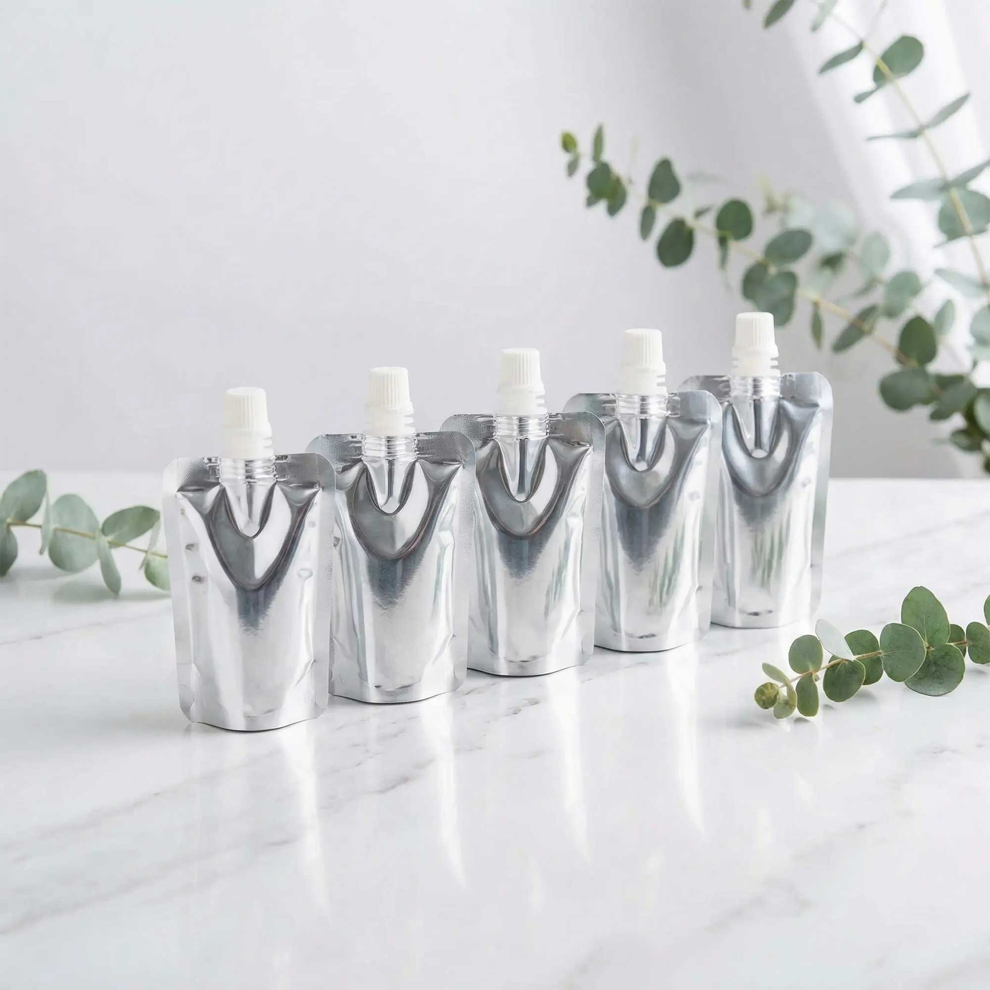 aluminijumska doypack kesica sa čepom za tečne proizvode 100ml 200ml