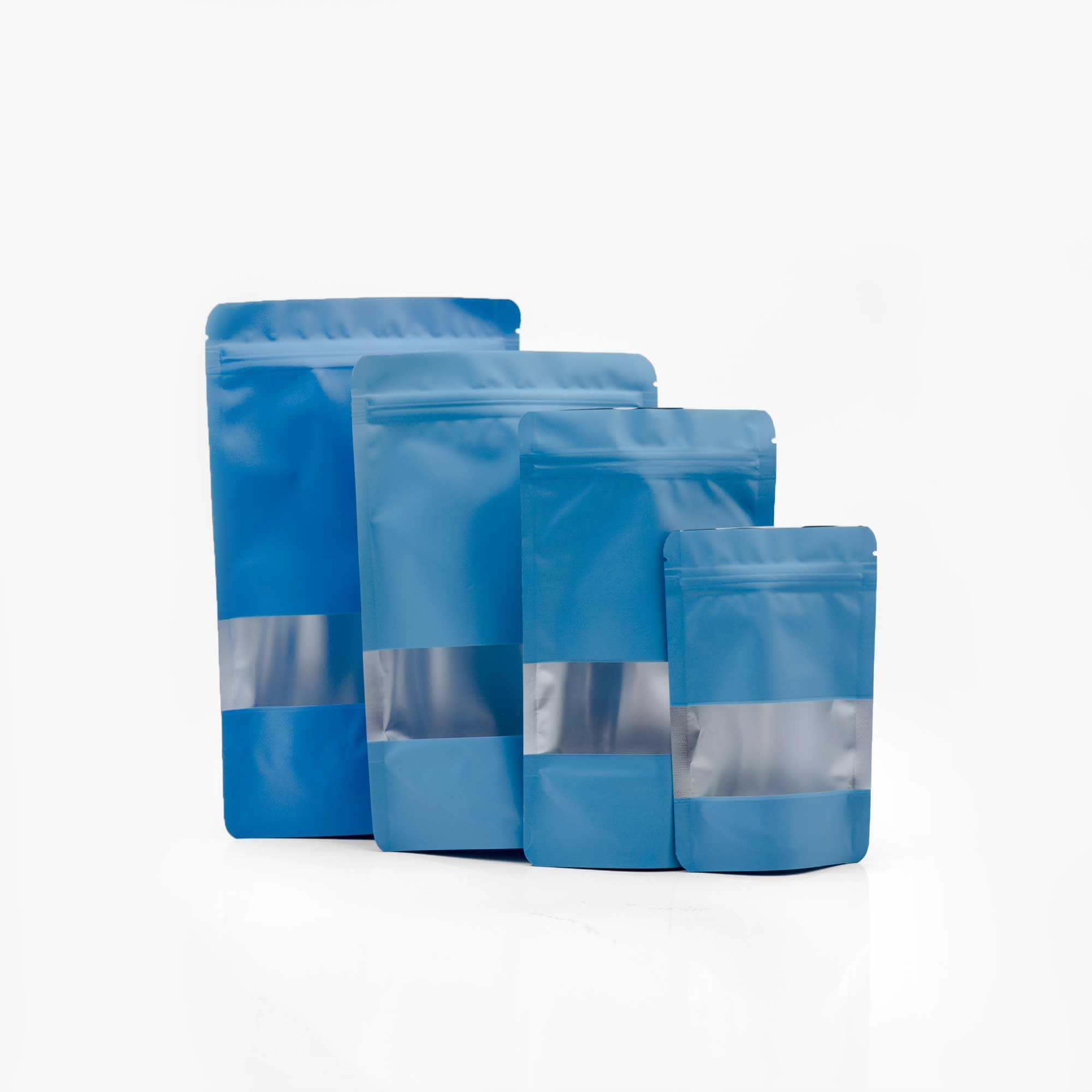 doypack kesa plava sa transparentnim prozorom