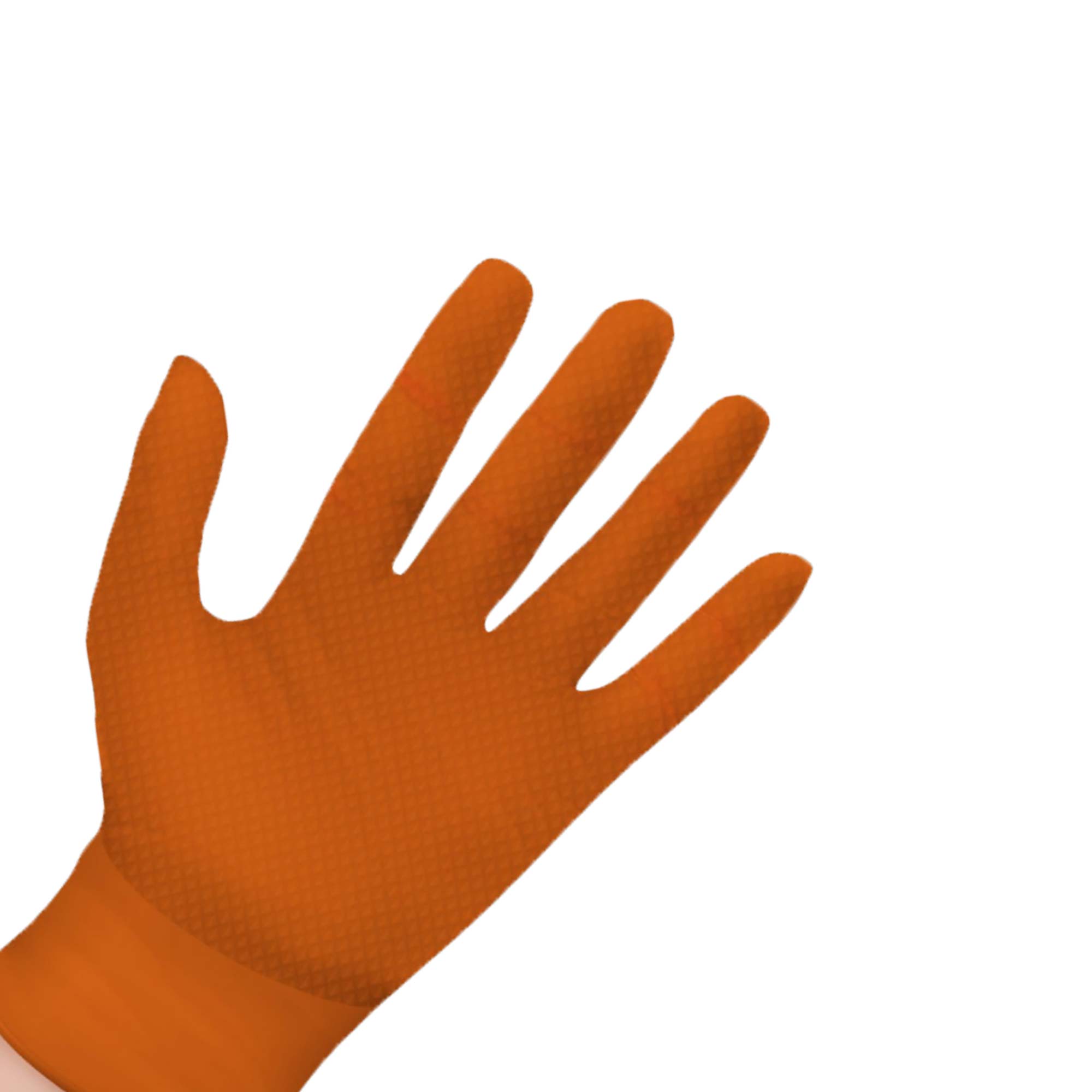 Narandžasta nitrilna reljefna rukavica Safe Grip - 100 kom/pak