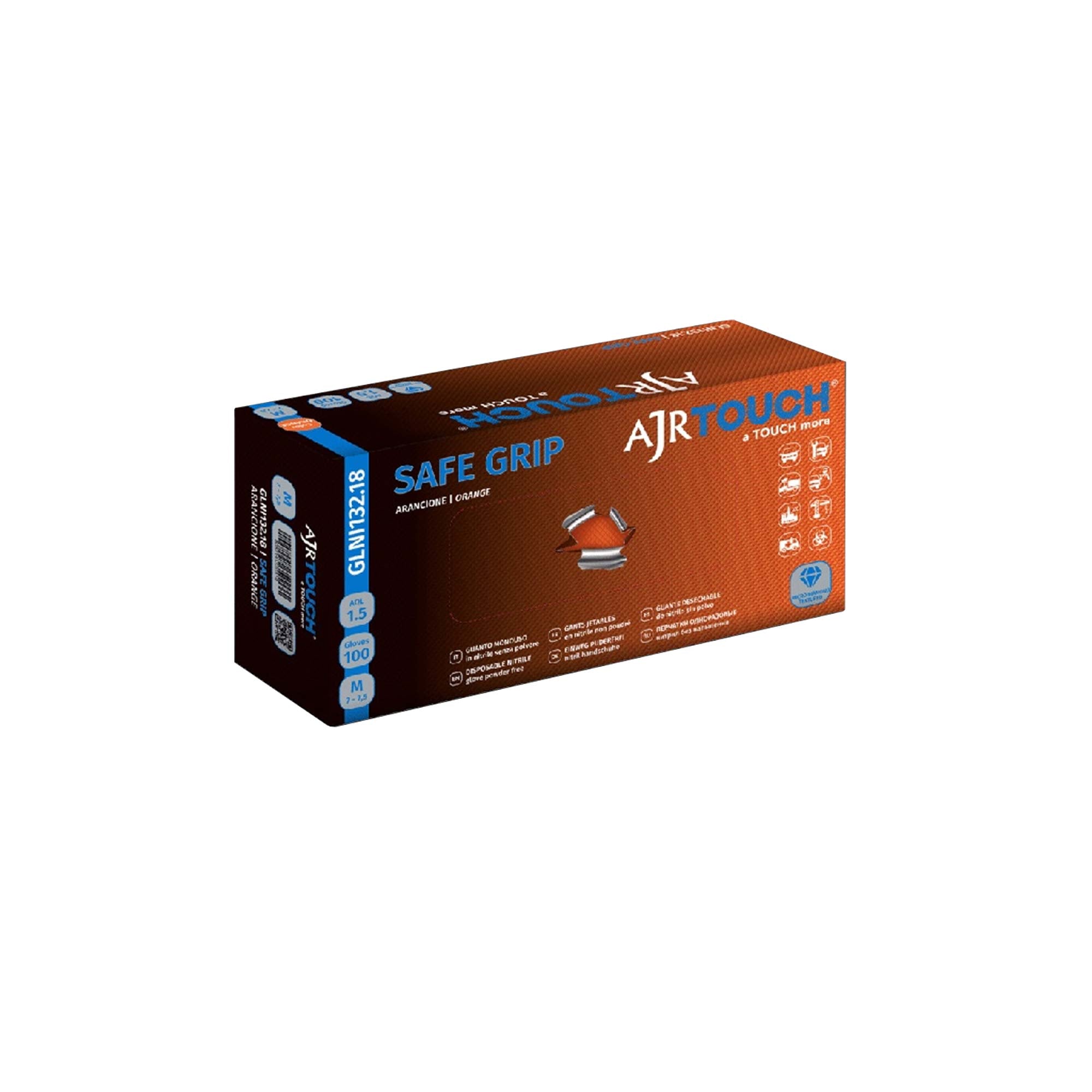 Narandžasta nitrilna reljefna rukavica Safe Grip - 100 kom/pak