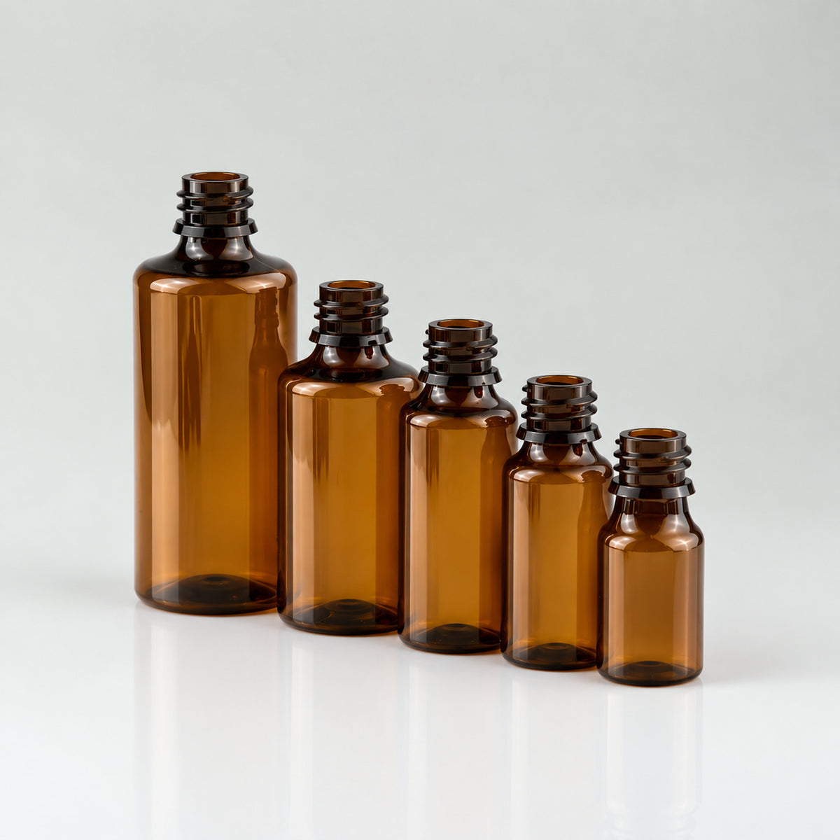 Braon PET bočica 10, 20, 30, 50 i 100 ml, grlo 18 mm, bez poklopca - 413100, 413200, 413300, 413400, 413500 | Bazika
