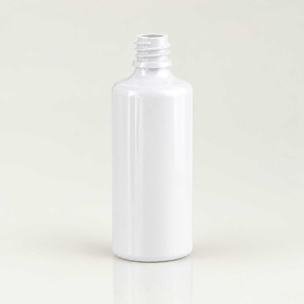 Bela PET bočica 100 ml, grlo 18 mm, bez poklopca - 413500 | Bazika